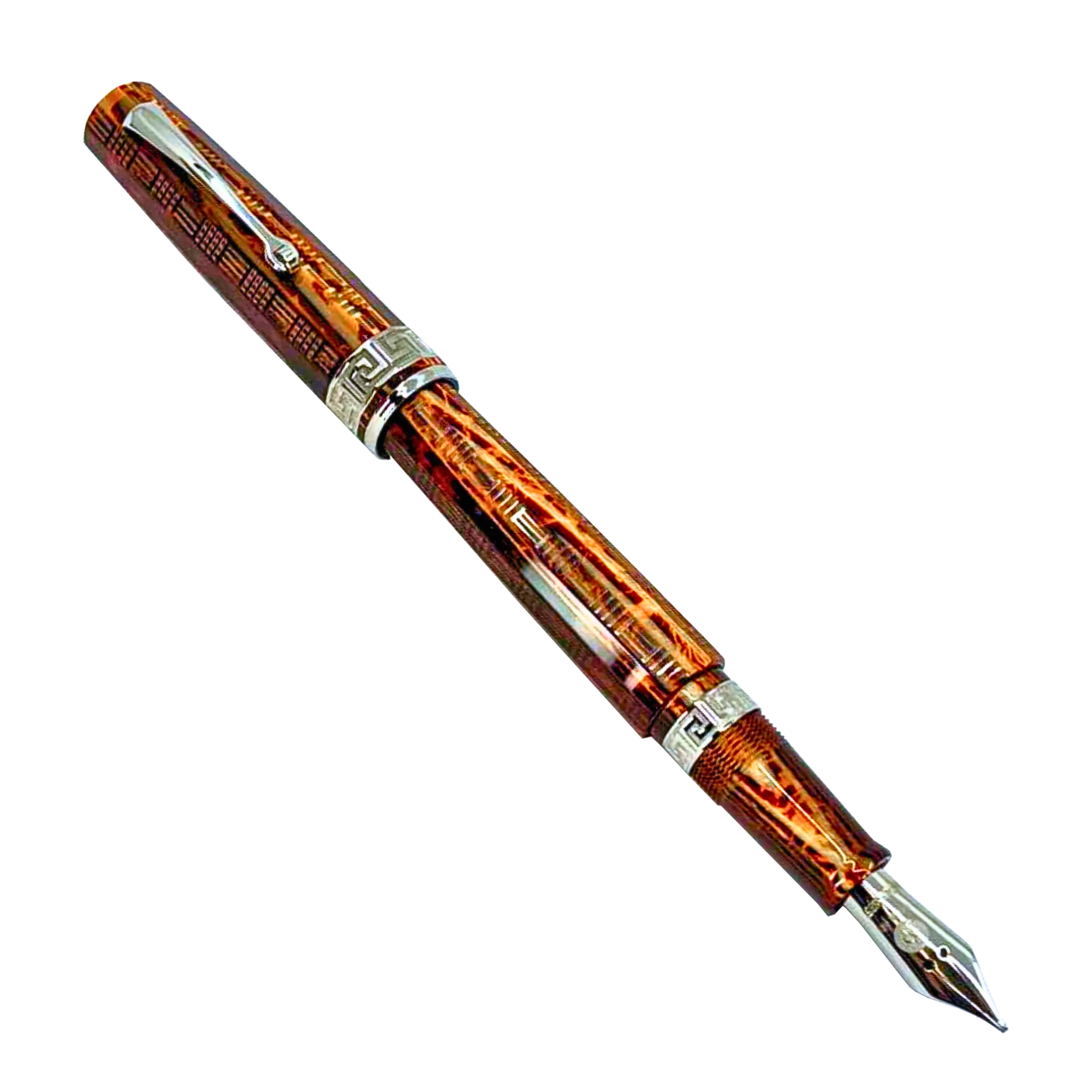 ASC Gladiator Medio Bespoke 2025 Arco Bronze Guilloche Rhodium Trim - Fountain Pen