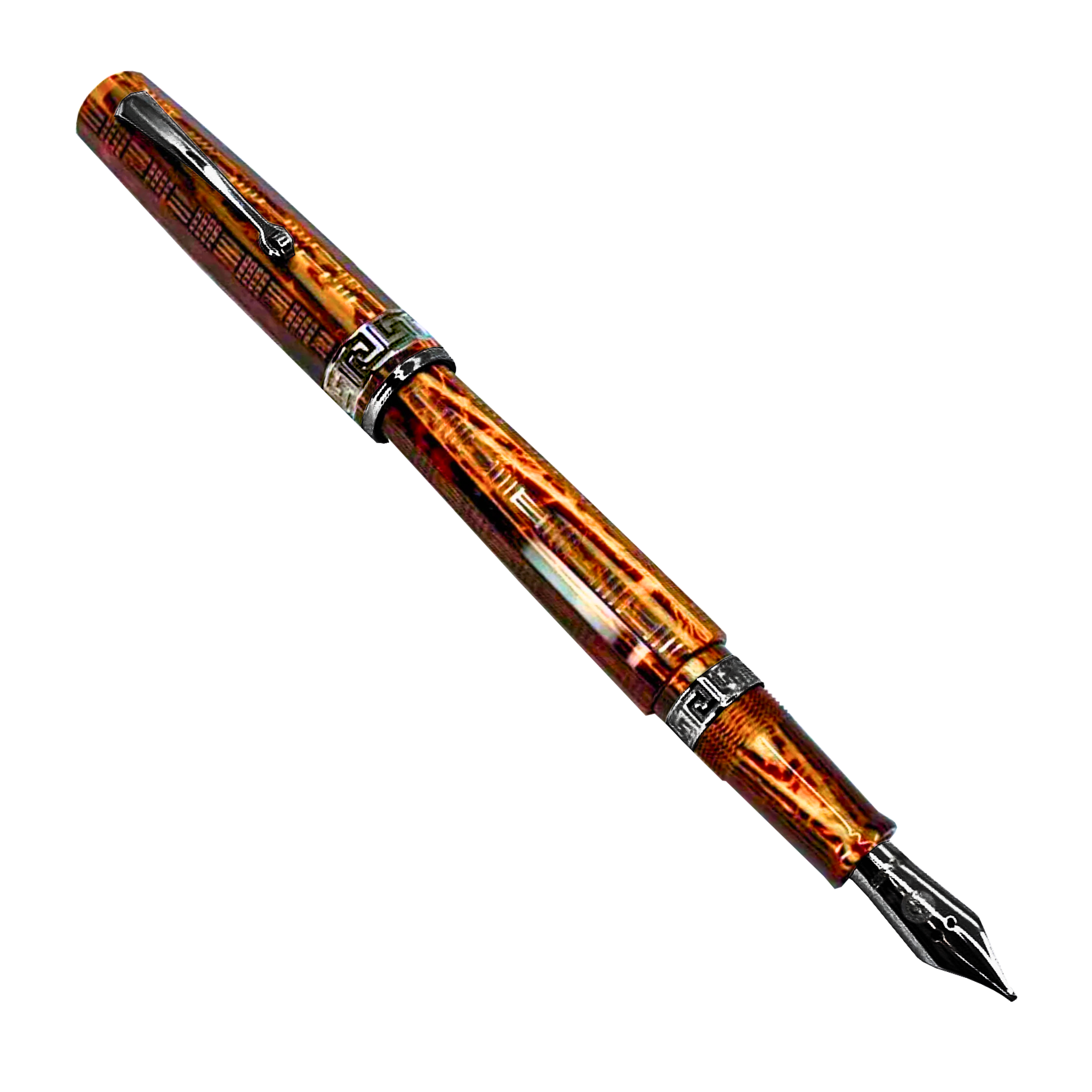 ASC Gladiator Medio Bespoke 2025 Arco Bronze Guilloche Ruthenium Trim - Fountain Pen