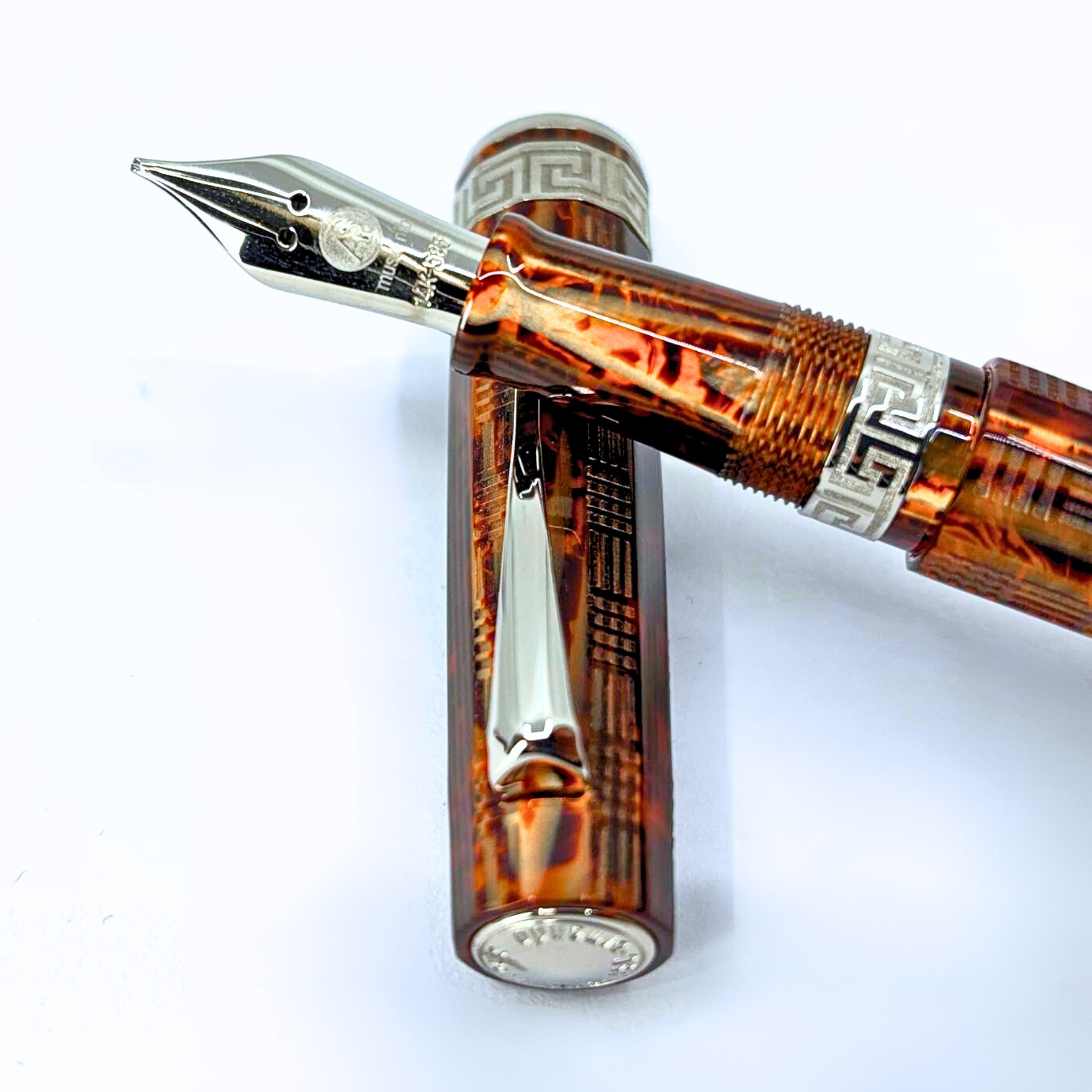 ASC Gladiator Medio Bespoke 2025 Arco Bronze Guilloche Rhodium Trim - Fountain Pen