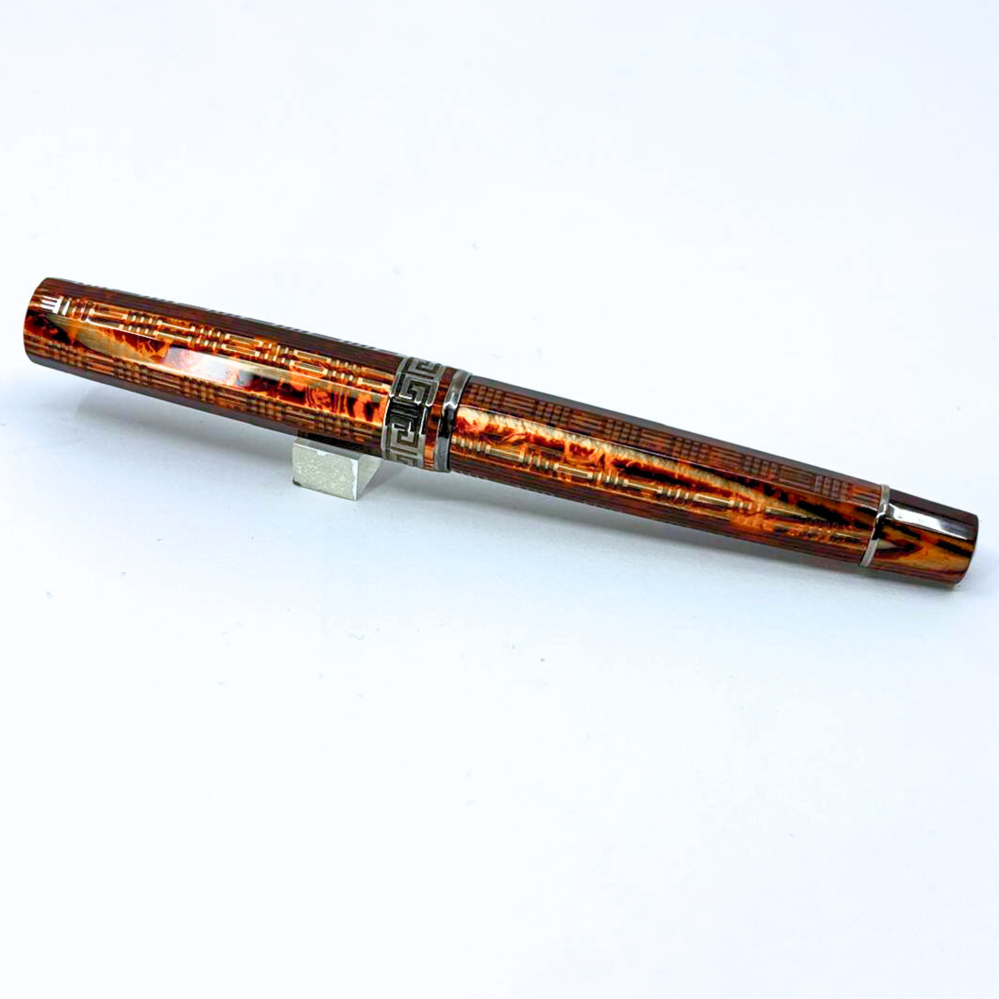 ASC Gladiator Medio Bespoke 2025 Arco Bronze Guilloche Ruthenium Trim - Fountain Pen