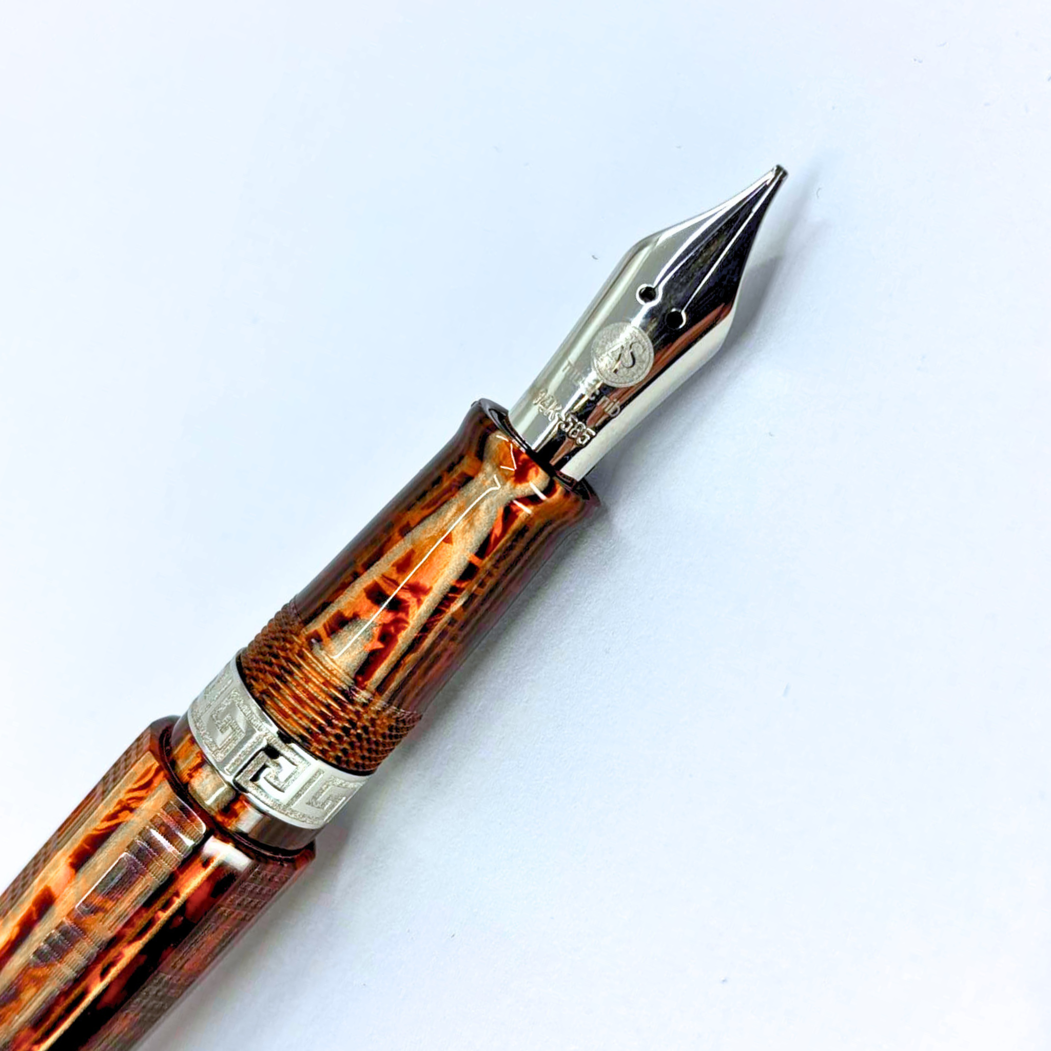 ASC Gladiator Medio Bespoke 2025 Arco Bronze Guilloche Rhodium Trim - Fountain Pen