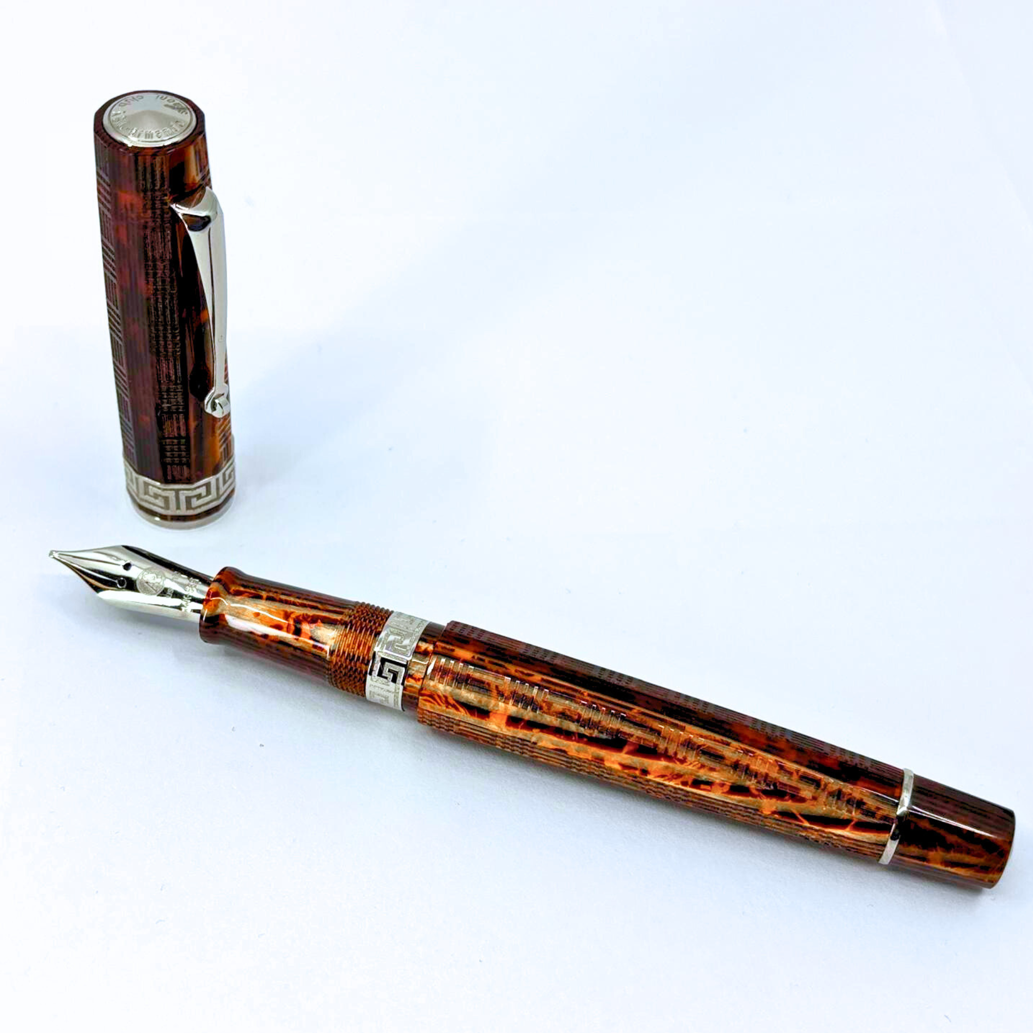 ASC Gladiator Medio Bespoke 2025 Arco Bronze Guilloche Rhodium Trim - Fountain Pen