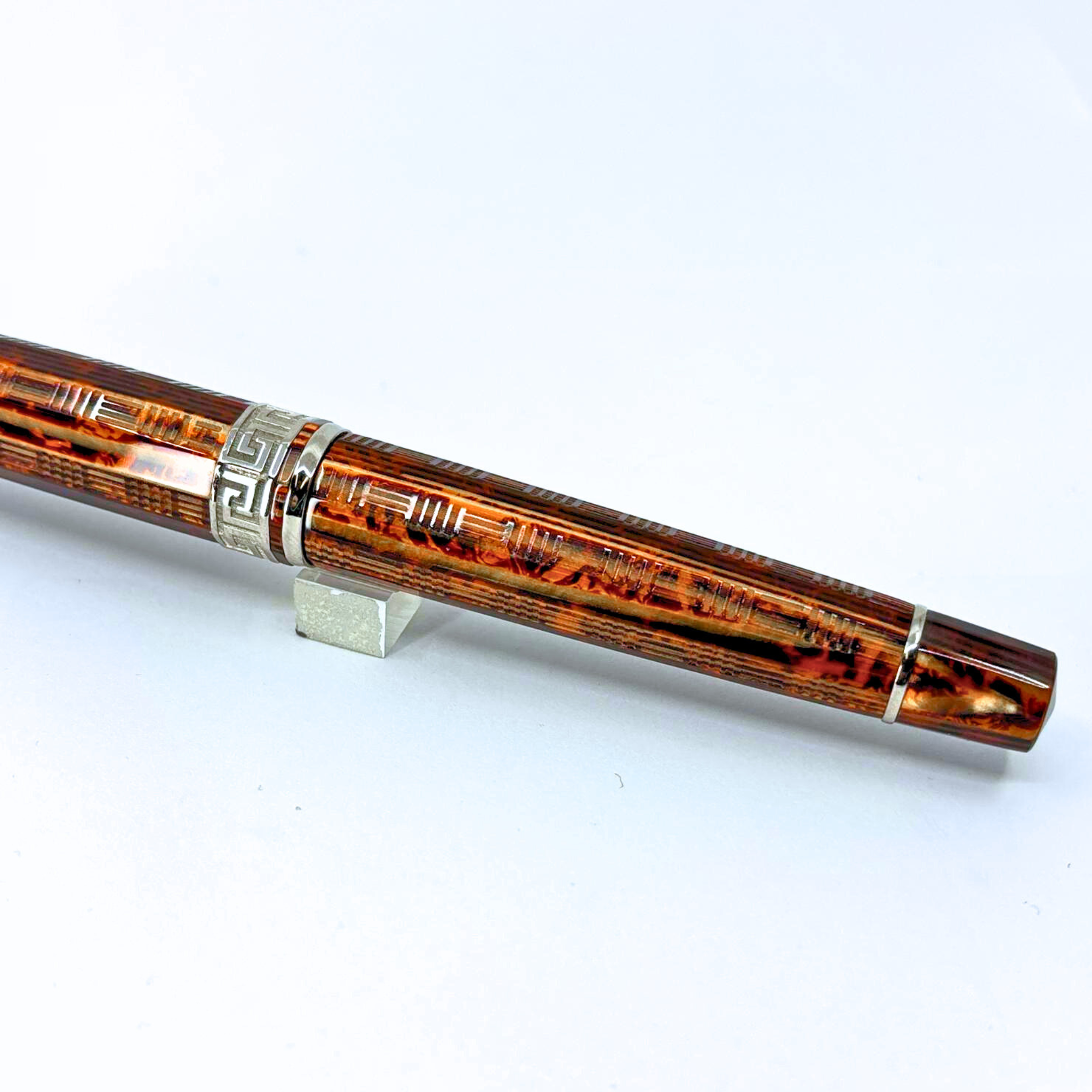 ASC Gladiator Medio Bespoke 2025 Arco Bronze Guilloche Rhodium Trim - Fountain Pen