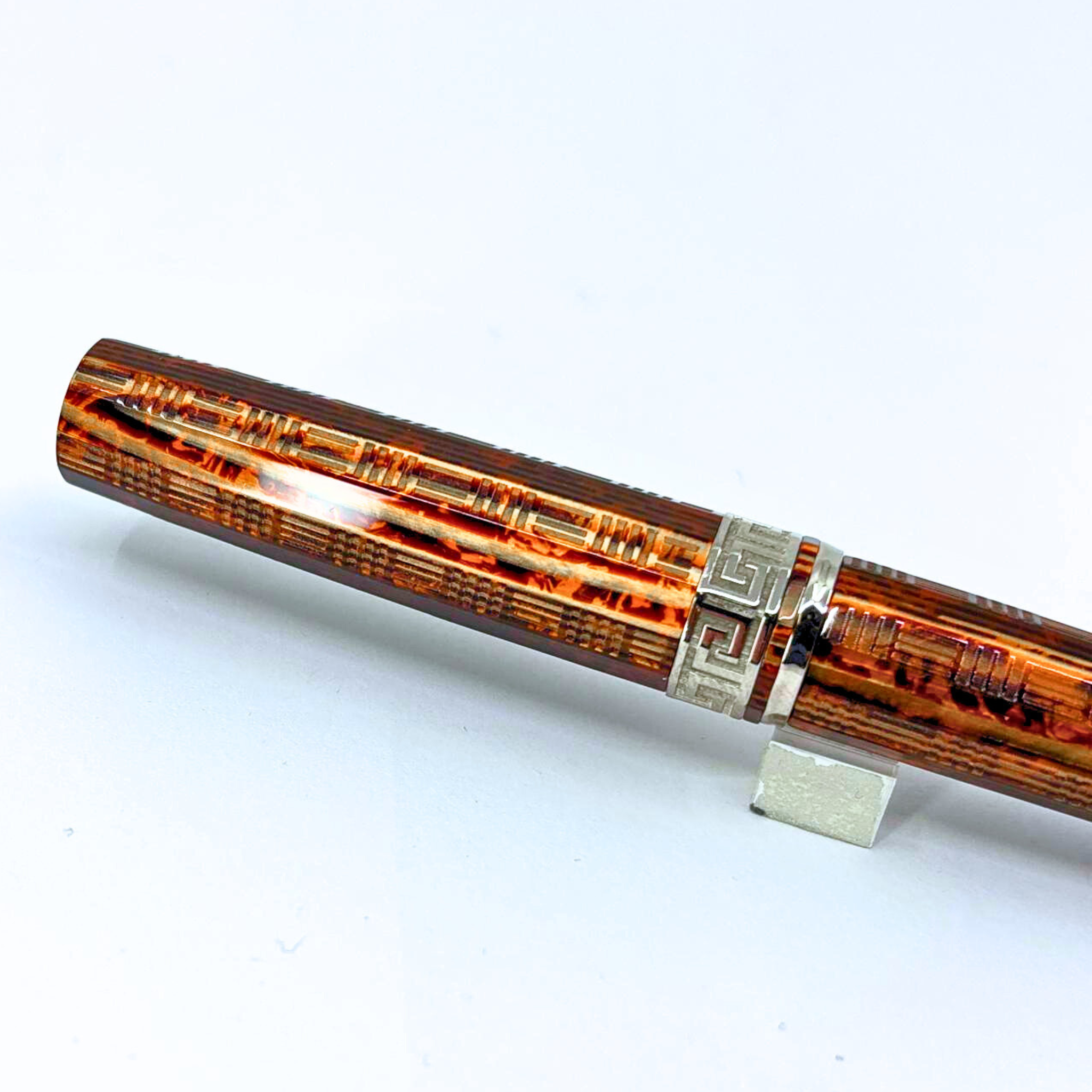 ASC Gladiator Medio Bespoke 2025 Arco Bronze Guilloche Rhodium Trim - Fountain Pen