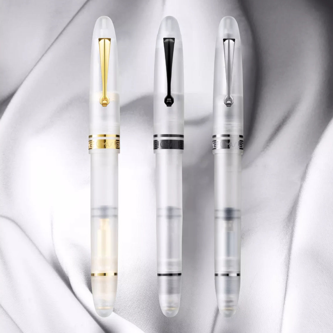 OMAS Ogiva Demonstrator Silver Trim - Fountain Pen