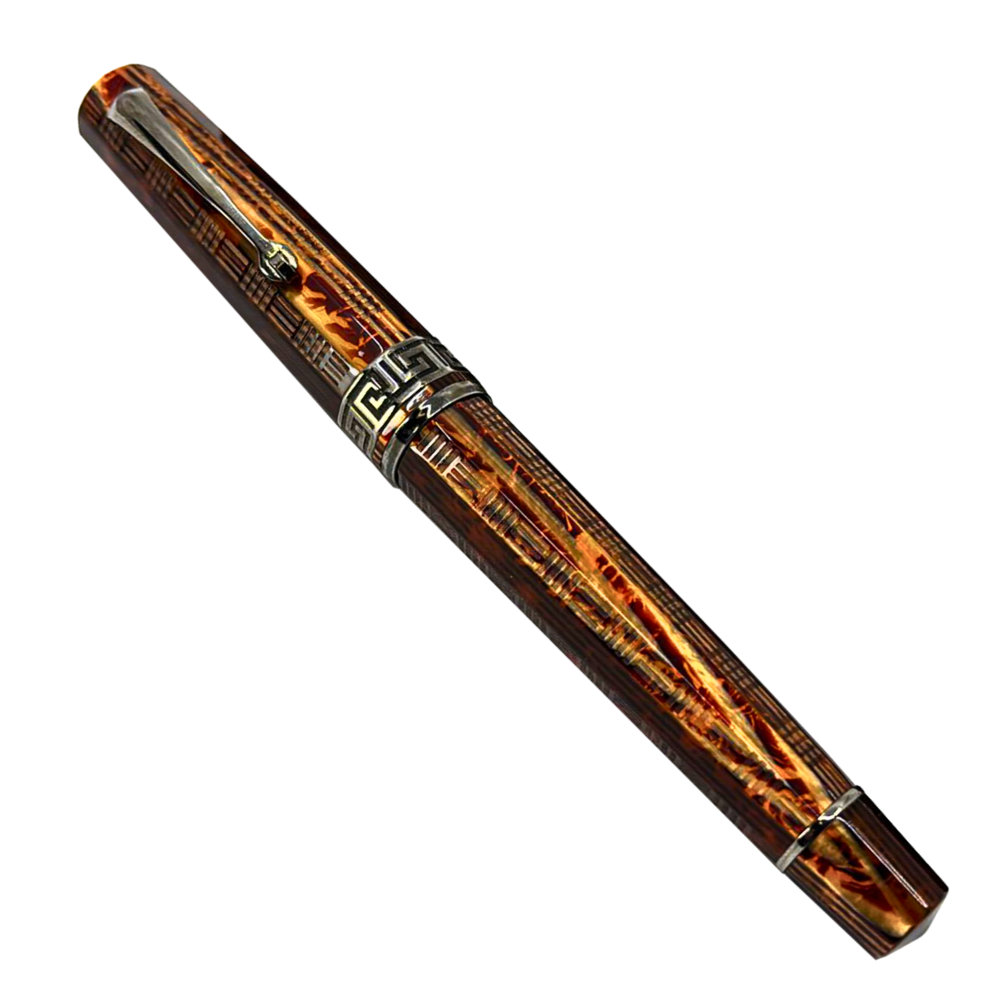ASC Gladiator Medio Bespoke 2025 Arco Bronze Guilloche Ruthenium Trim - Fountain Pen
