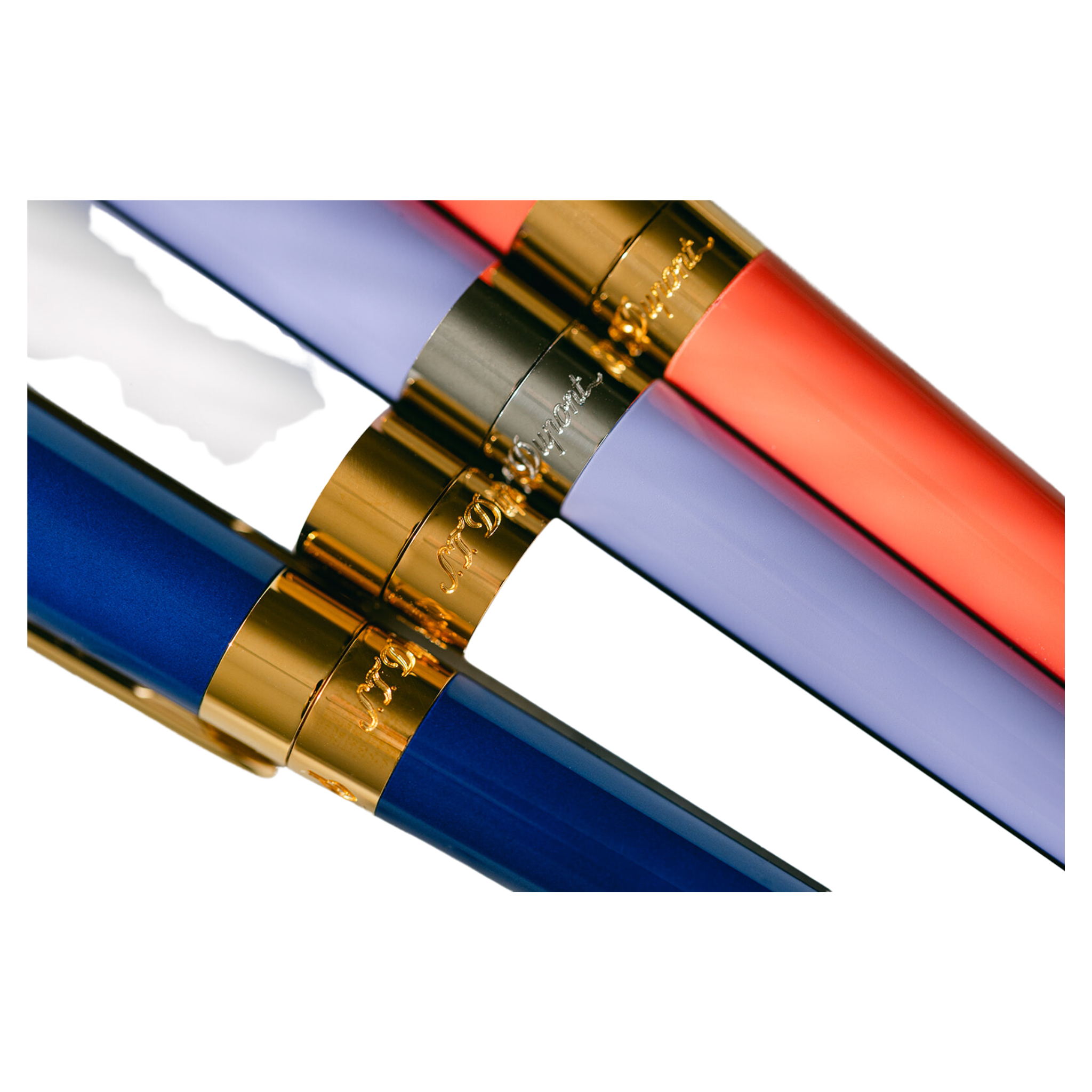 S.T. Dupont Liberte Ballpoint White and Gold- Ballpoint