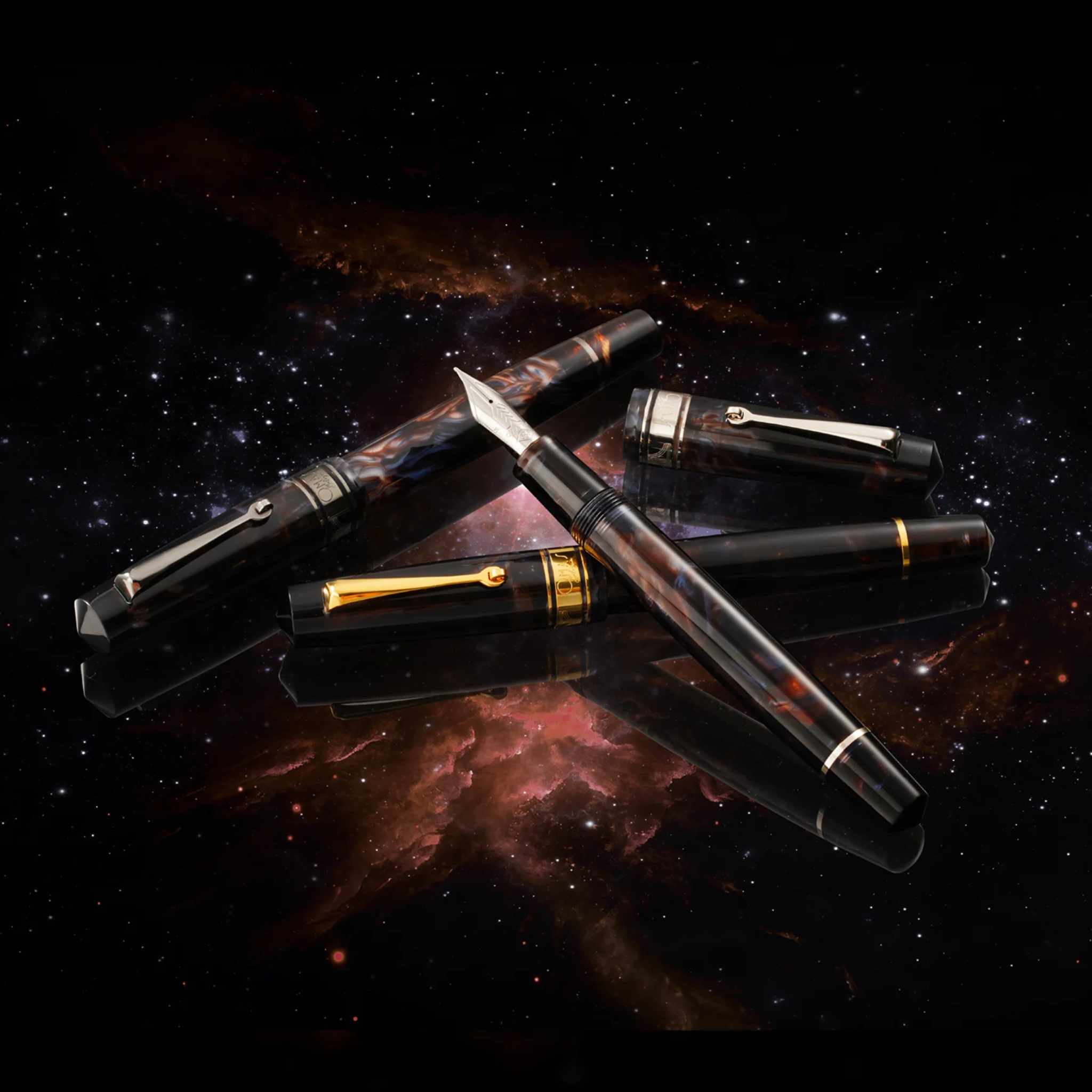 OMAS Bologna Galassia Black Trim - Fountain Pen