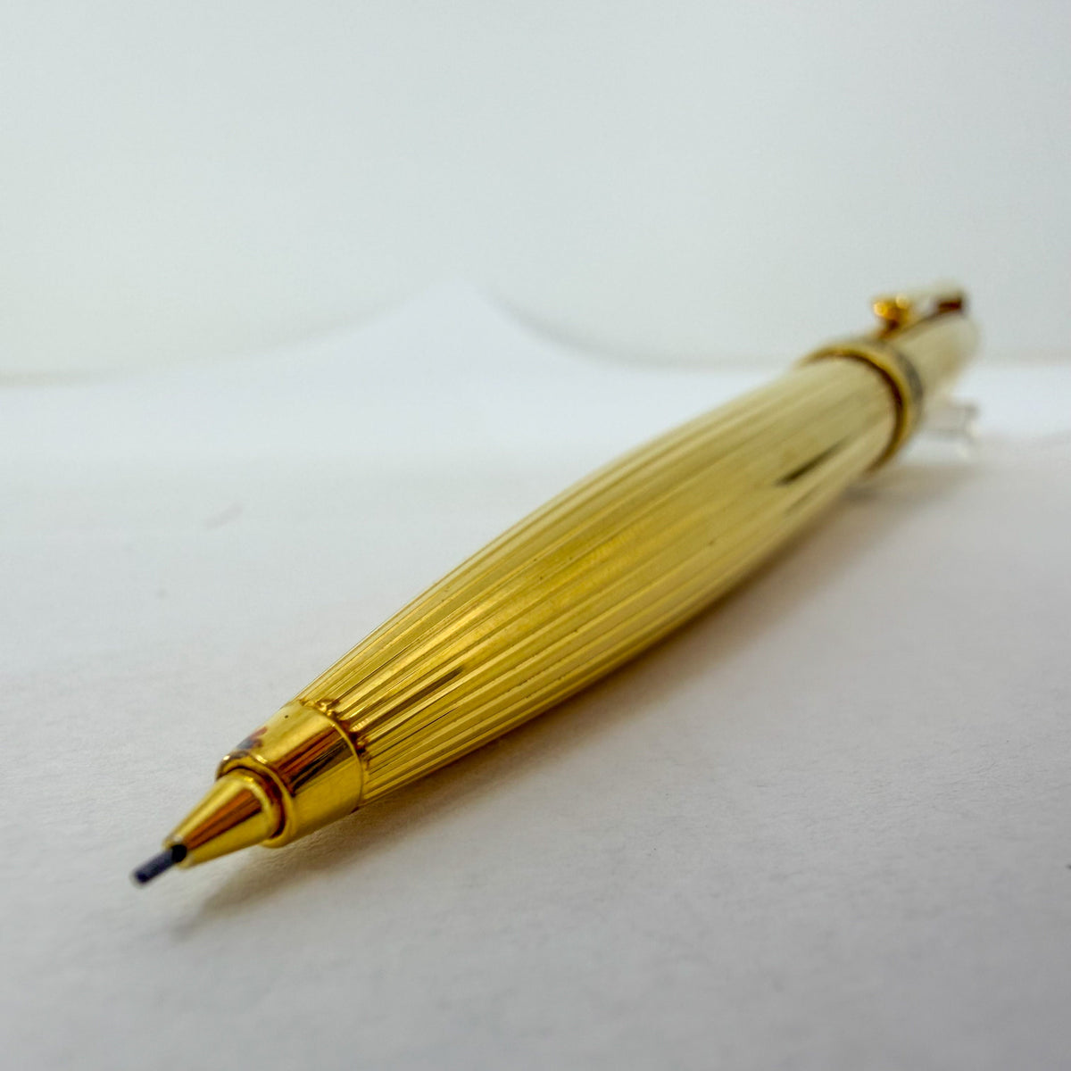 Montblanc Solitaire Pinstriped Gold Vermeil #165 - Mechanical Pencil (0.5mm)