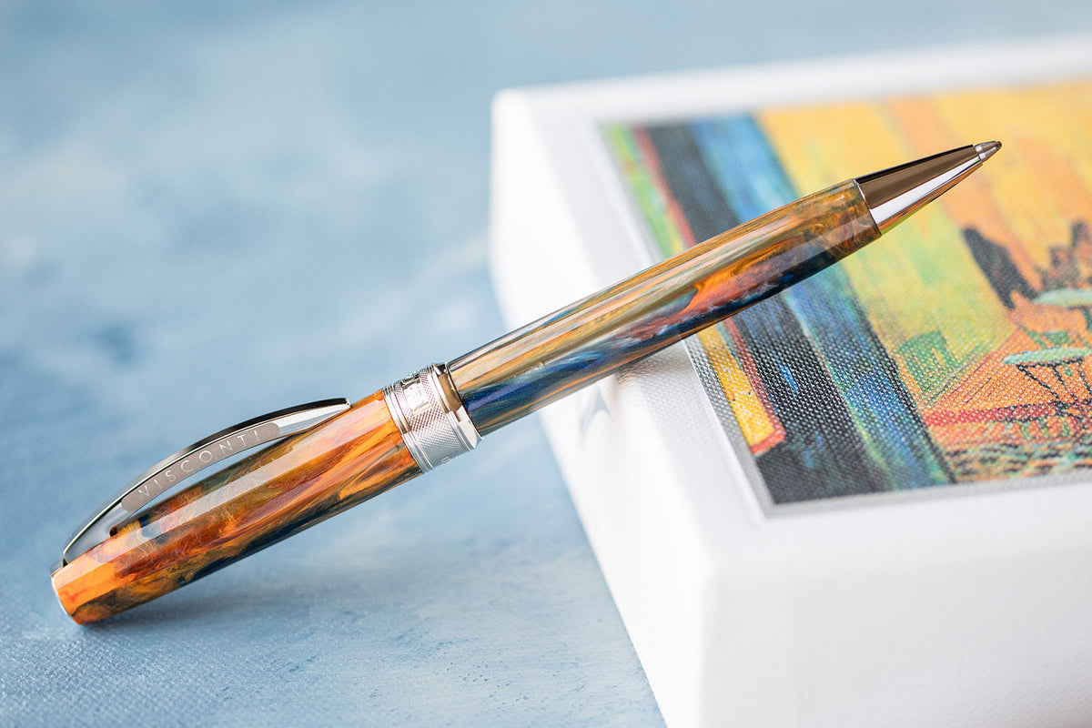 Visconti Van Gogh Impressionist Café Terrace at Night - Ballpoint