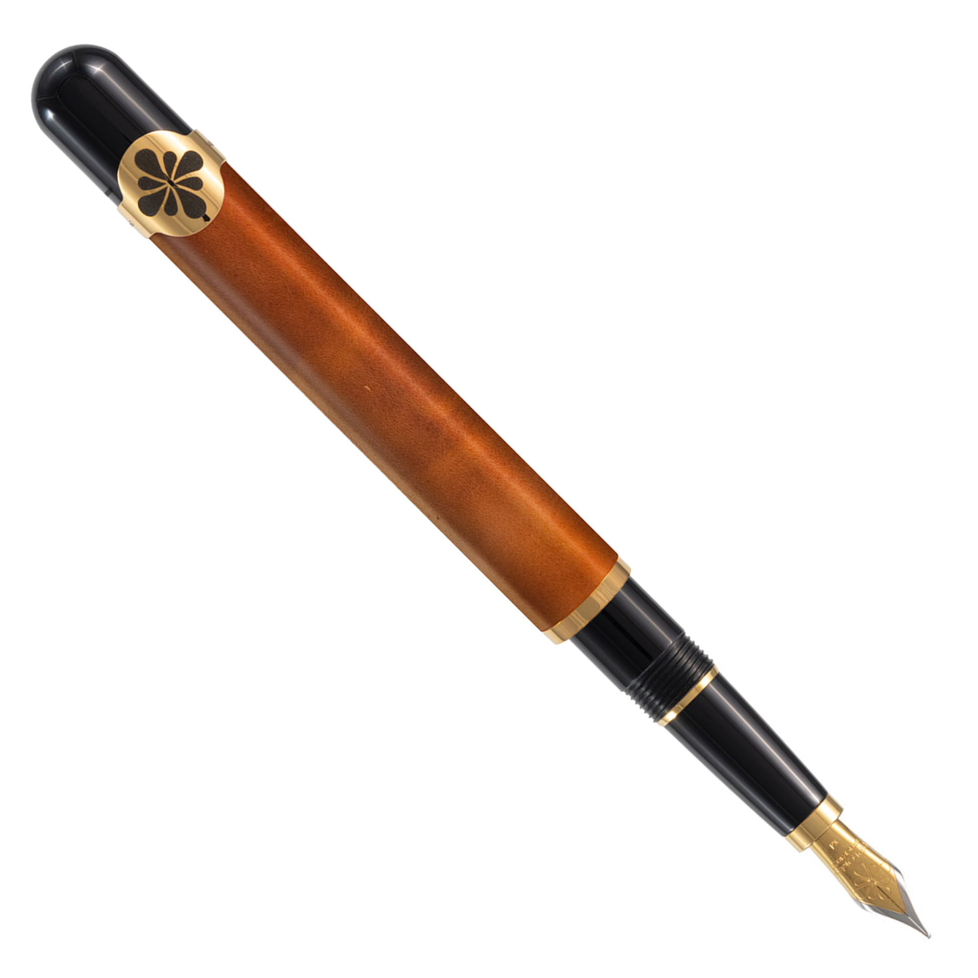 Diplomat XO Tiple 5 Camel Leather and Racing Green Lacquered Fountain Pen collection