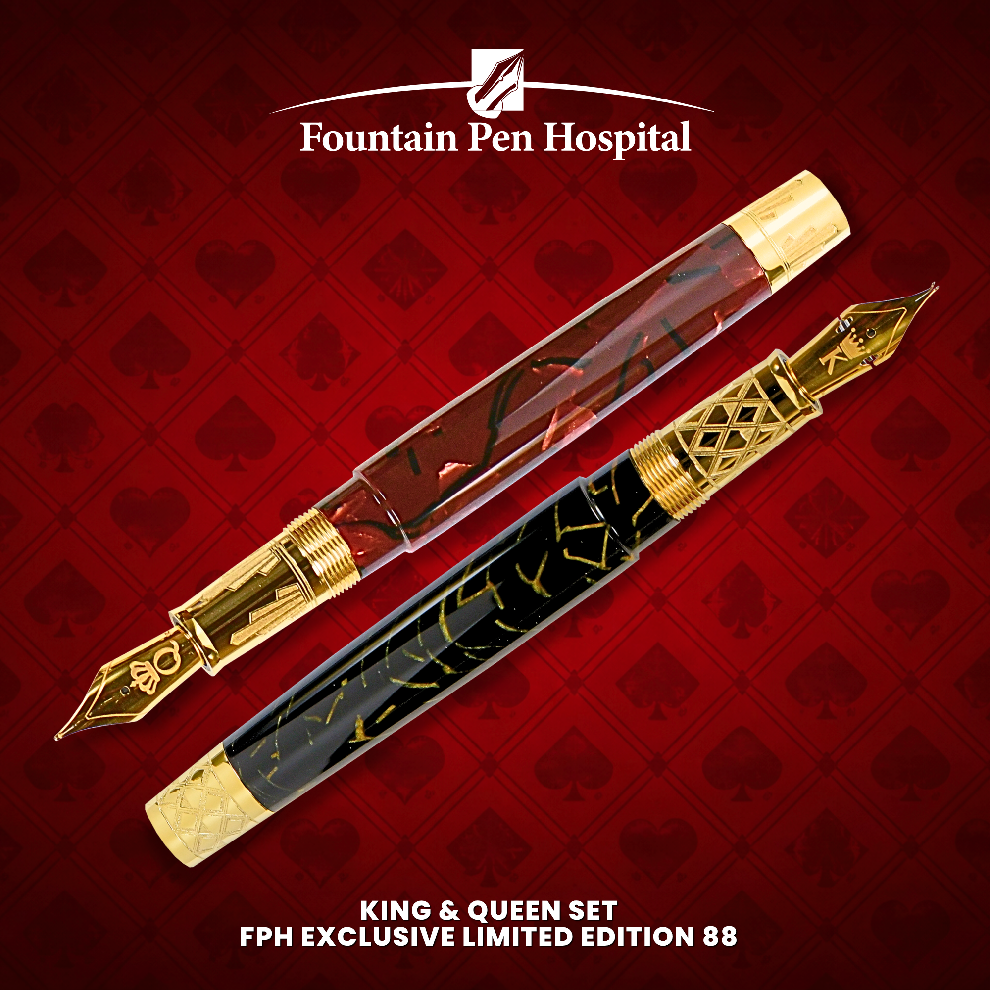 Fountain Pen Hospital King & Queen Set
FPH Exclusive Limited edition 88 Fountain Pen Collection