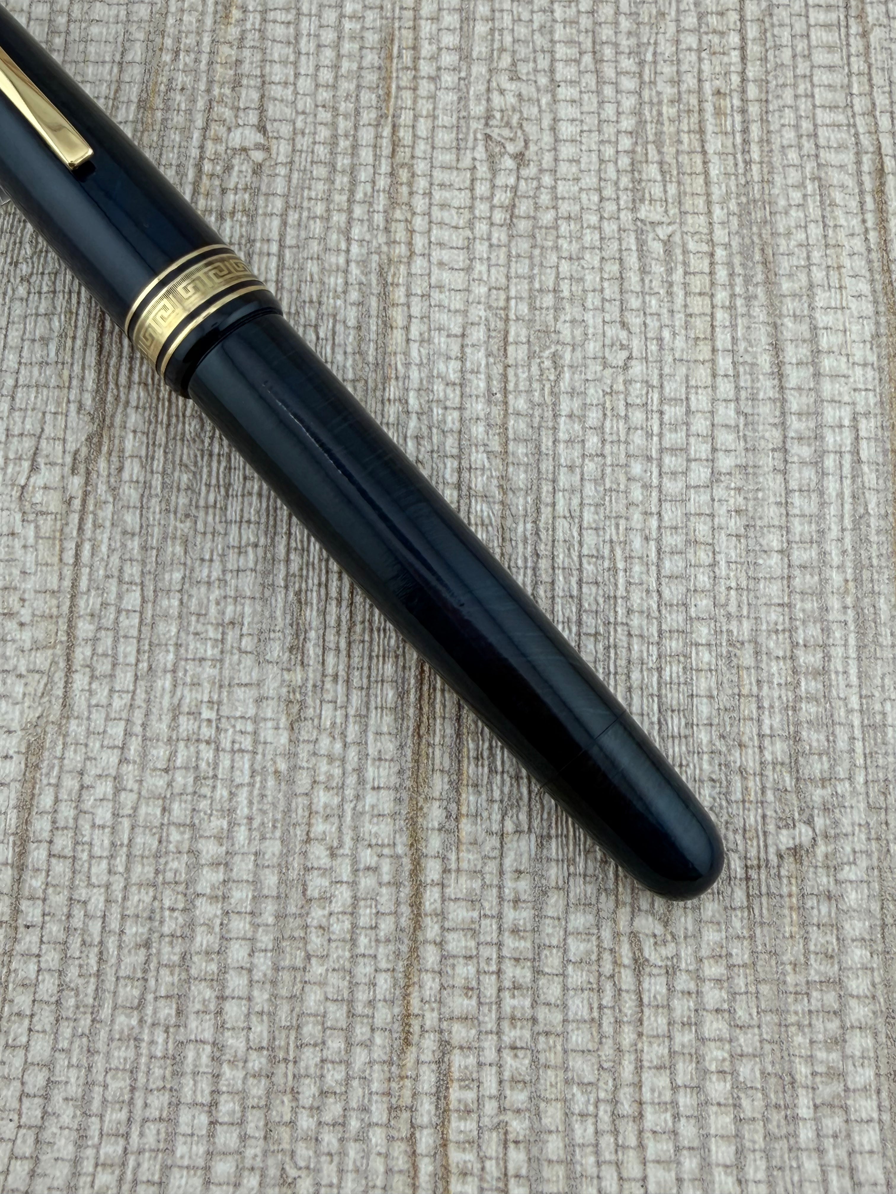 Omas AM87 Burlwood Blue In Strictly New Condition 18k750 Two-Tone Medium Nib - Fountain Pen