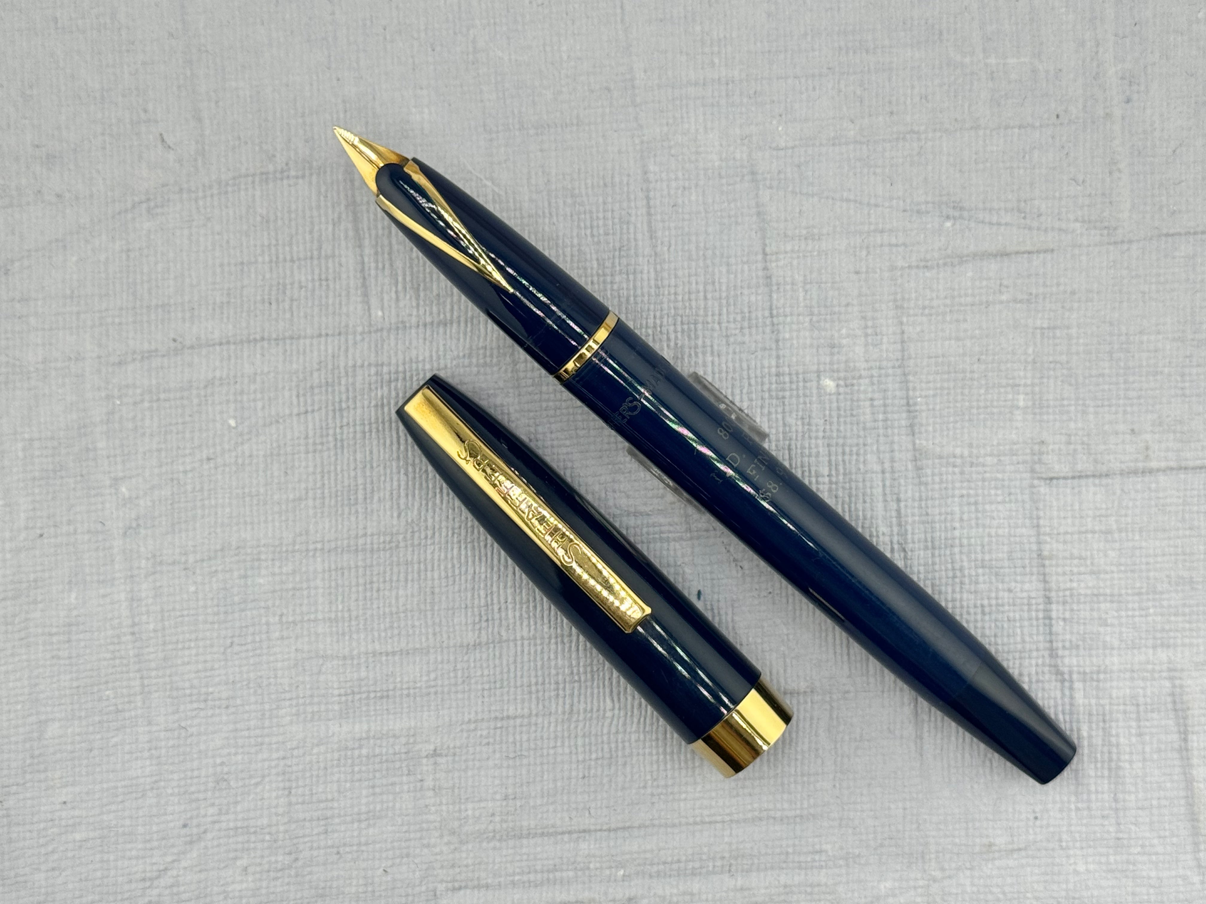 SHEAFFER Model 800 "Dolphin" Persian Blue Touchdown - Fountain Pen  *New Old Stock!*