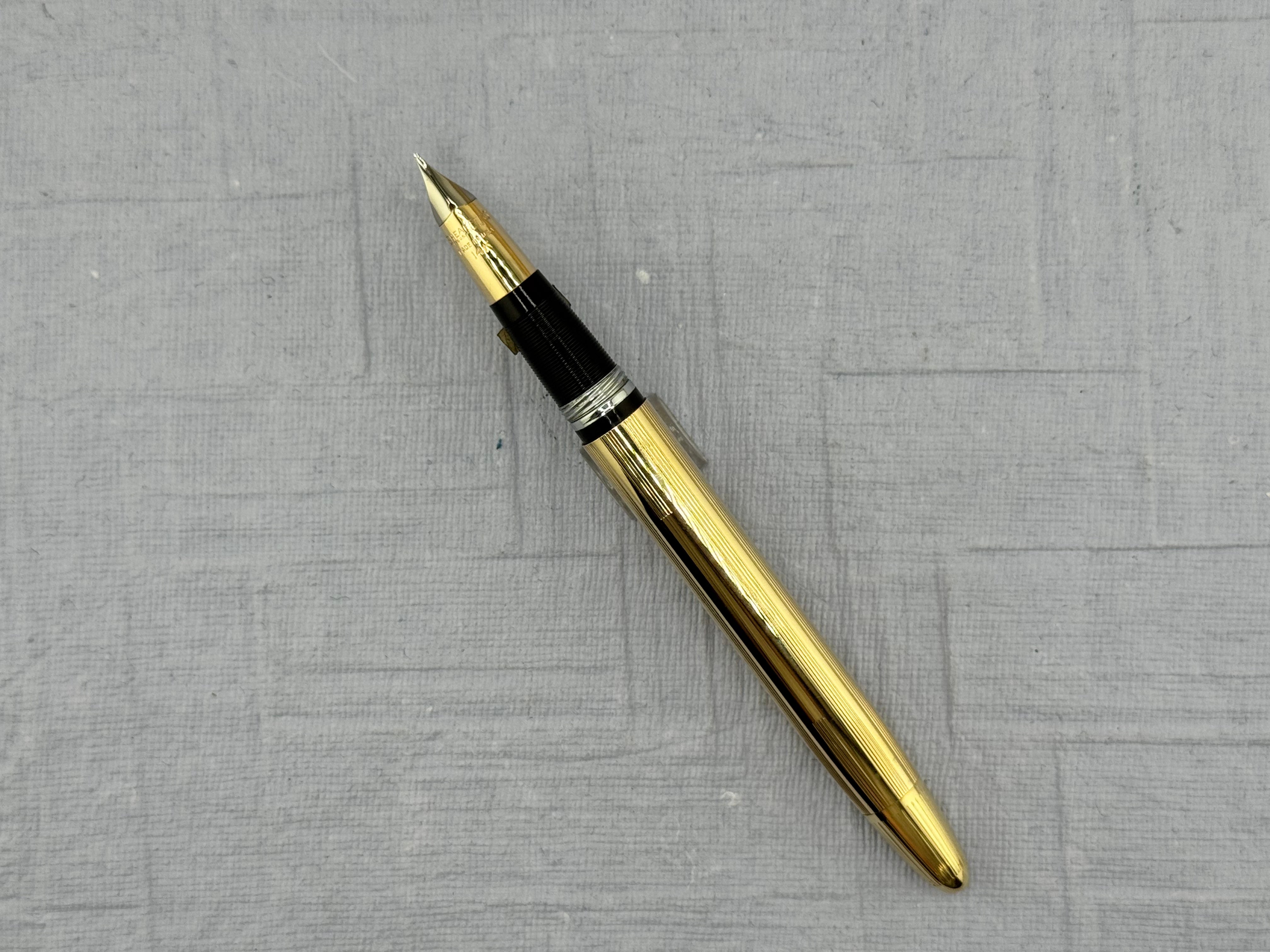 SHEAFFER Snorkel Triumph Two-Tone 14K Fine Nib Gold filled - Fountain Pen  *New Old Stock!*