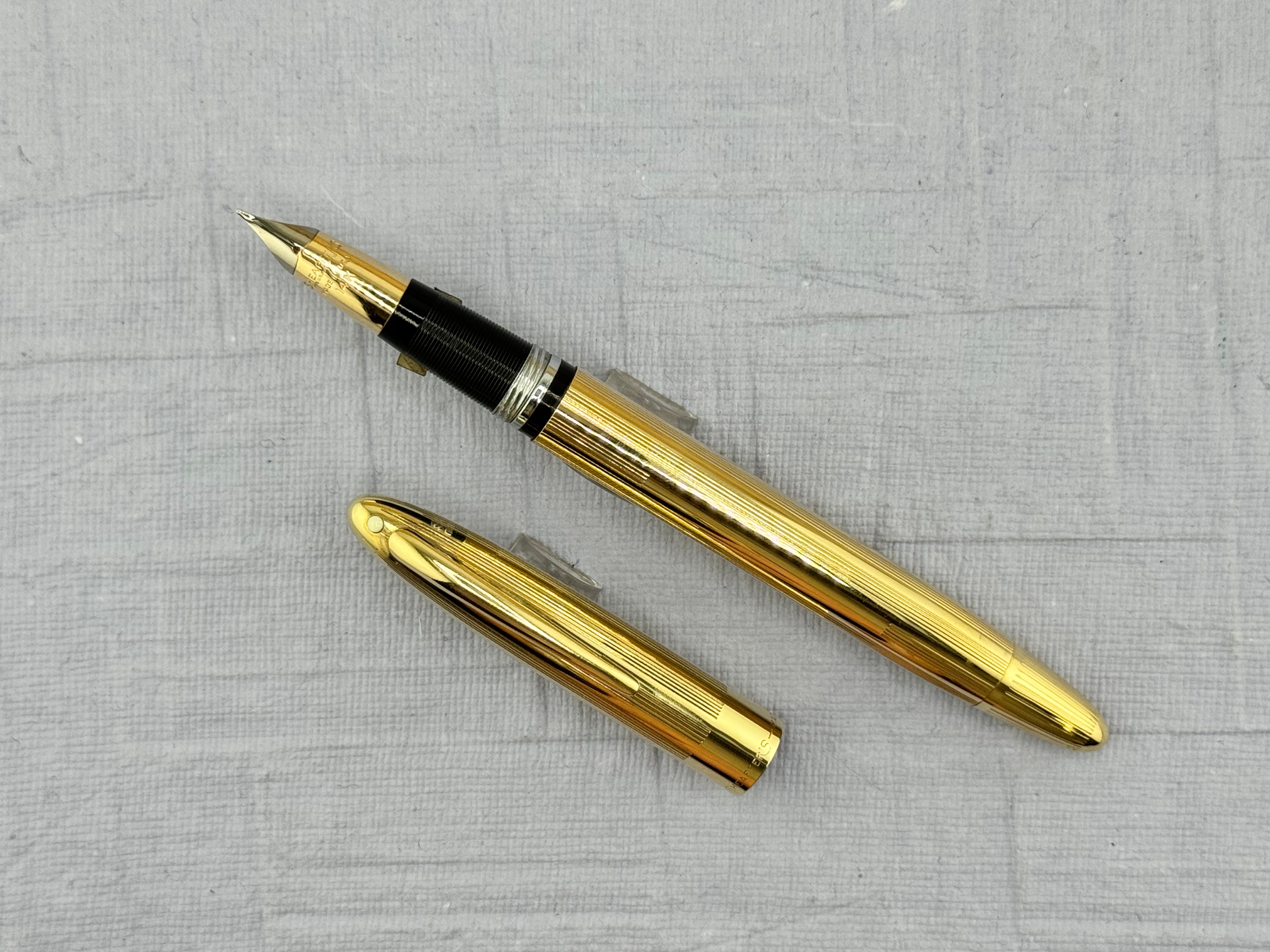 SHEAFFER Snorkel Triumph Two-Tone 14K Fine Nib Gold filled - Fountain Pen  *New Old Stock!*