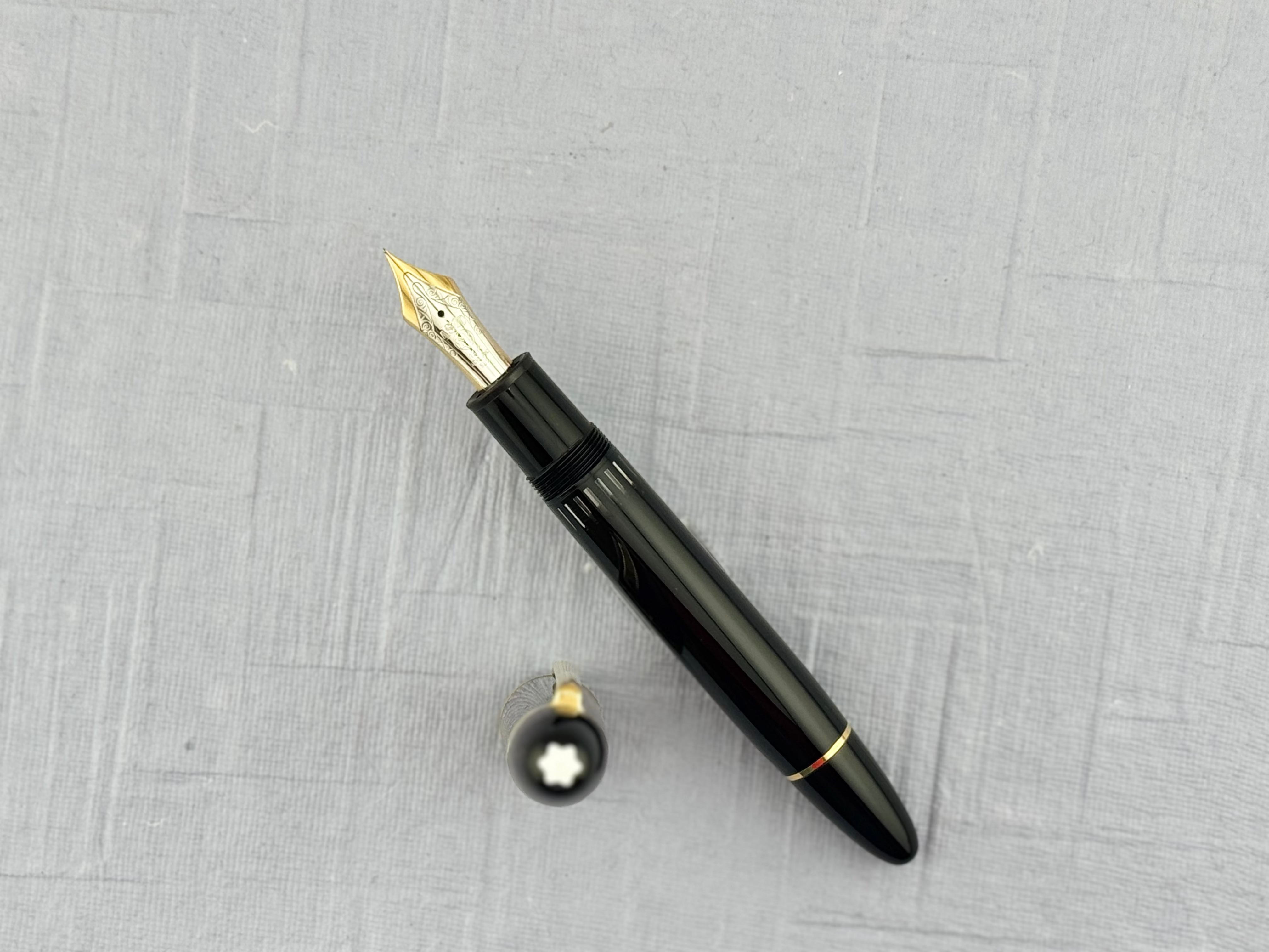 Montblanc Meisterstück Model 149 Black with Gold Trim Circa 1978 Vintage - Fountain Pen