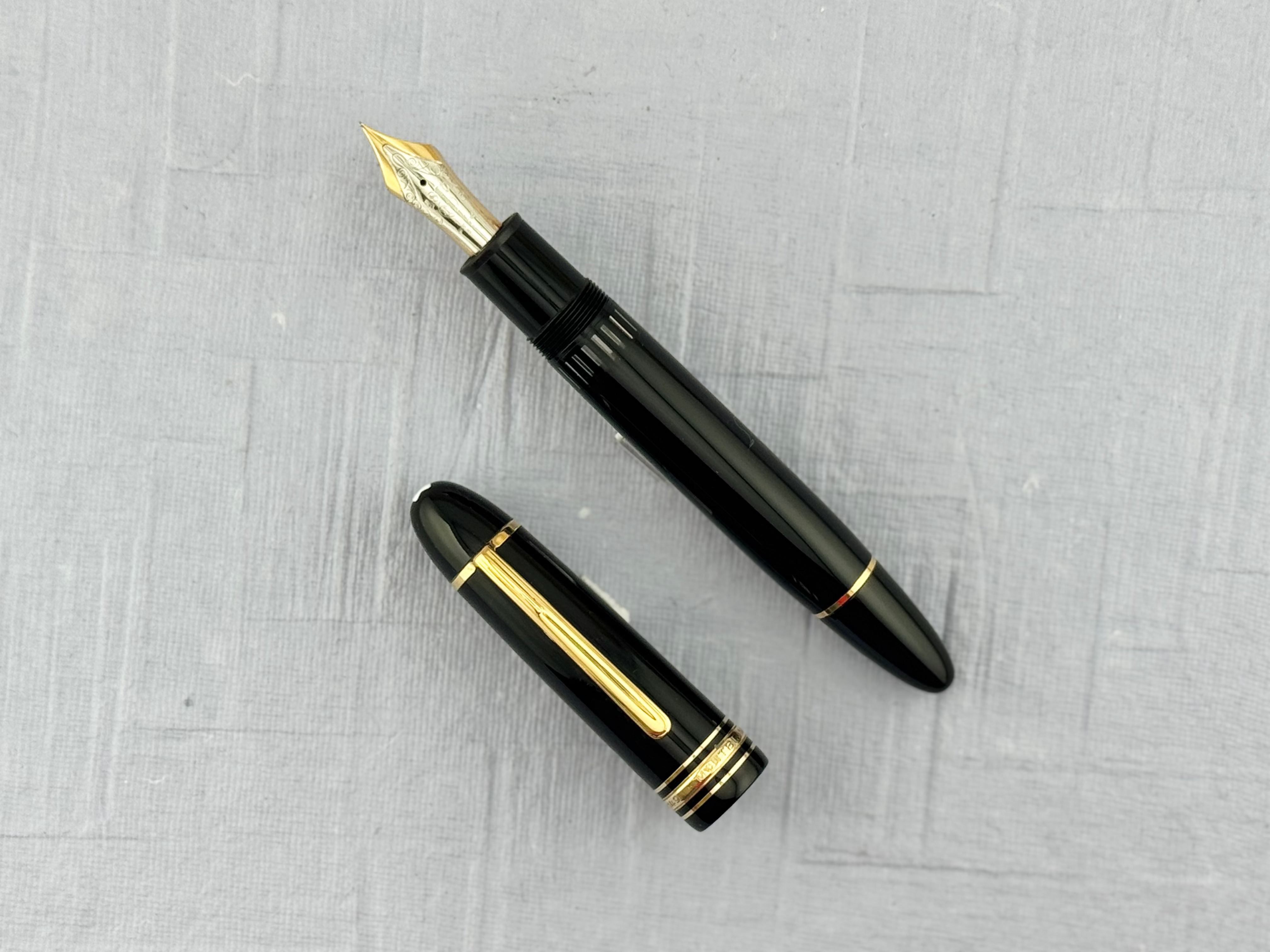 Montblanc Meisterstück Model 149 Black with Gold Trim Circa 1978 Vintage - Fountain Pen