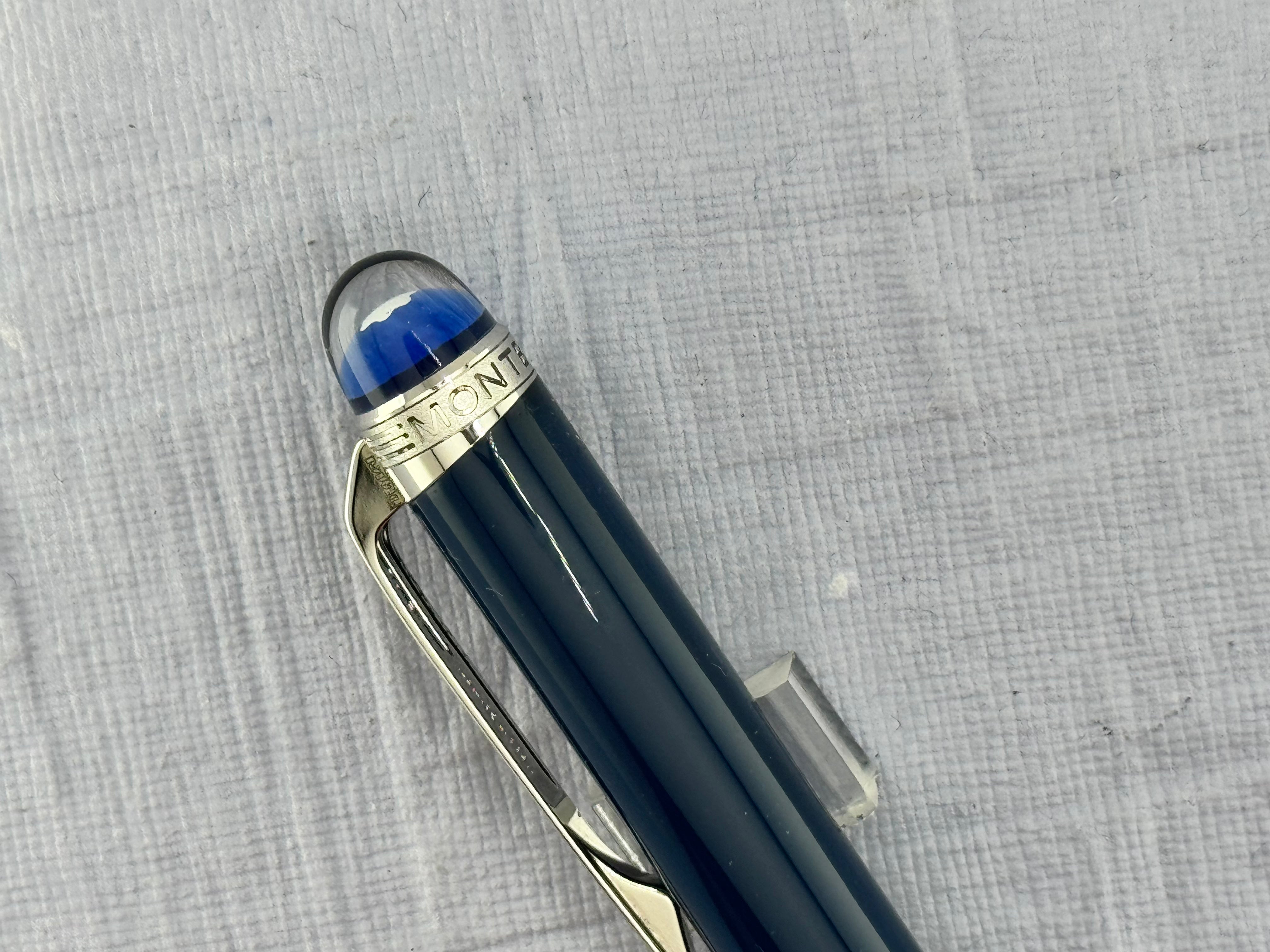 Montblanc StarWalker Blue Planet Translucent Dome Cap - Ballpoint Pen