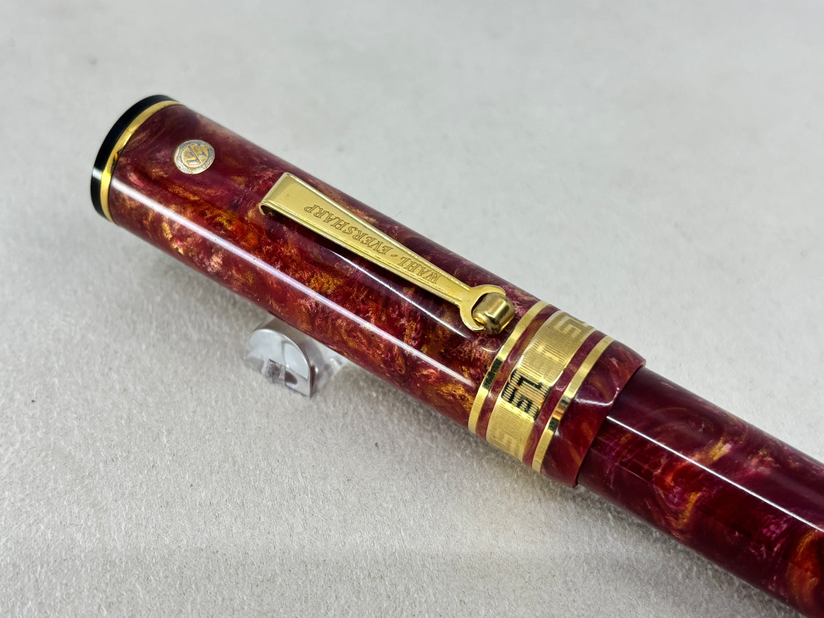 Wahl-Eversharp Decoband Red Flamingo Gold Trim - Fountain Pen
