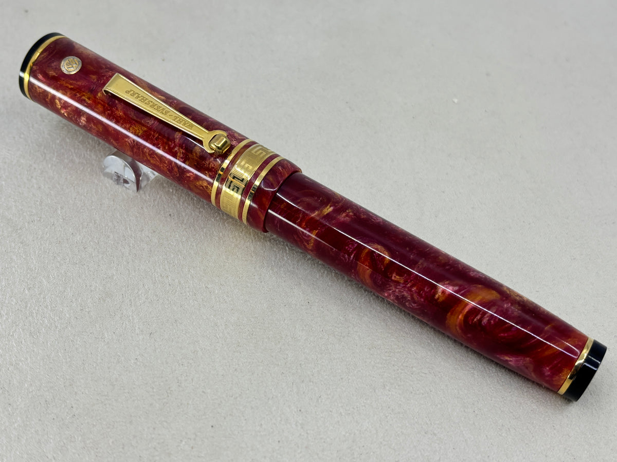 Wahl-Eversharp Decoband Red Flamingo Gold Trim - Fountain Pen