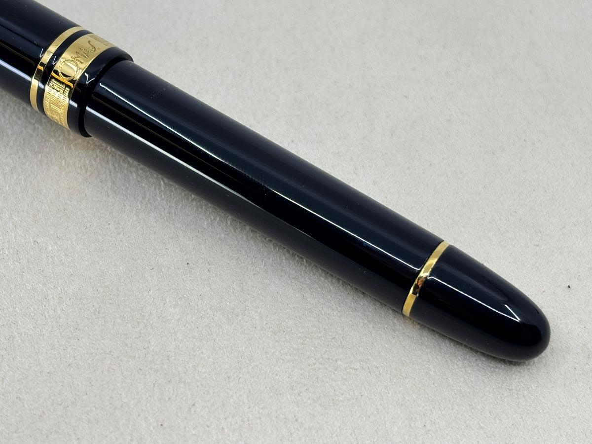 OMAS Ogiva Black Gold Trim 14k Architect Double Deck Nib! - Fountain Pen