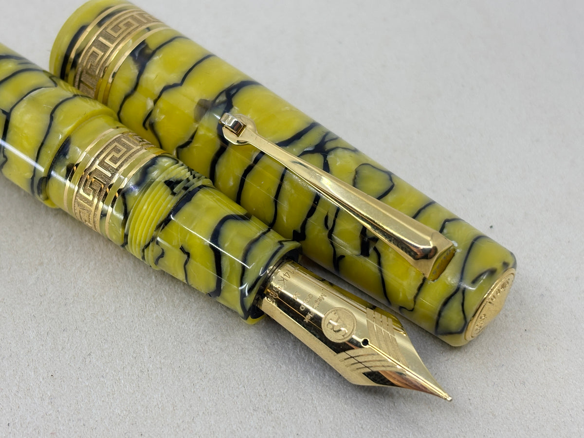 ASC Bologna Extra Pompei Celluloid Gold Limited Edition 01/25 - Fountain Pen