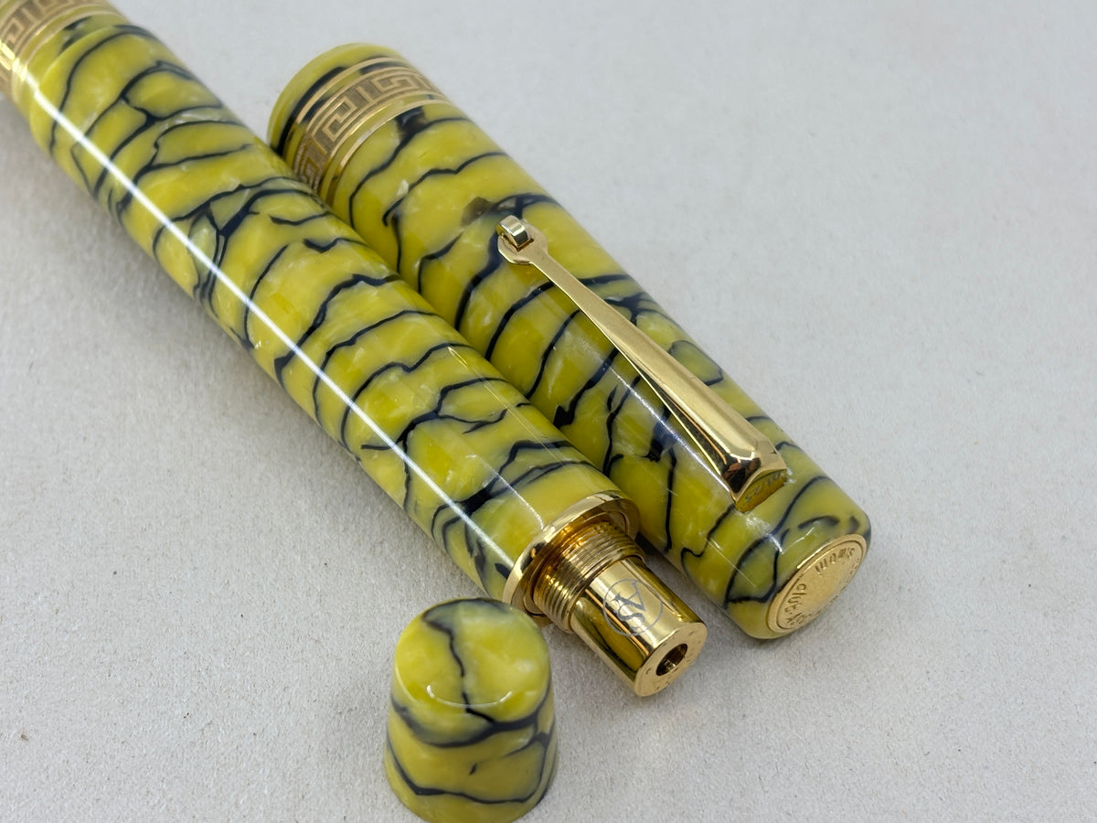 ASC Bologna Extra Pompei Celluloid Gold Limited Edition 01/25 - Fountain Pen