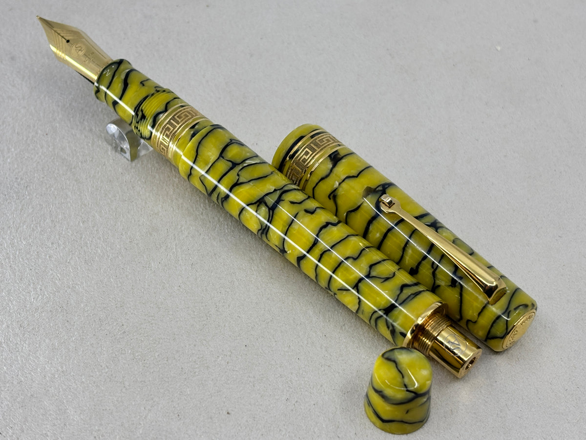 ASC Bologna Extra Pompei Celluloid Gold Limited Edition 01/25 - Fountain Pen