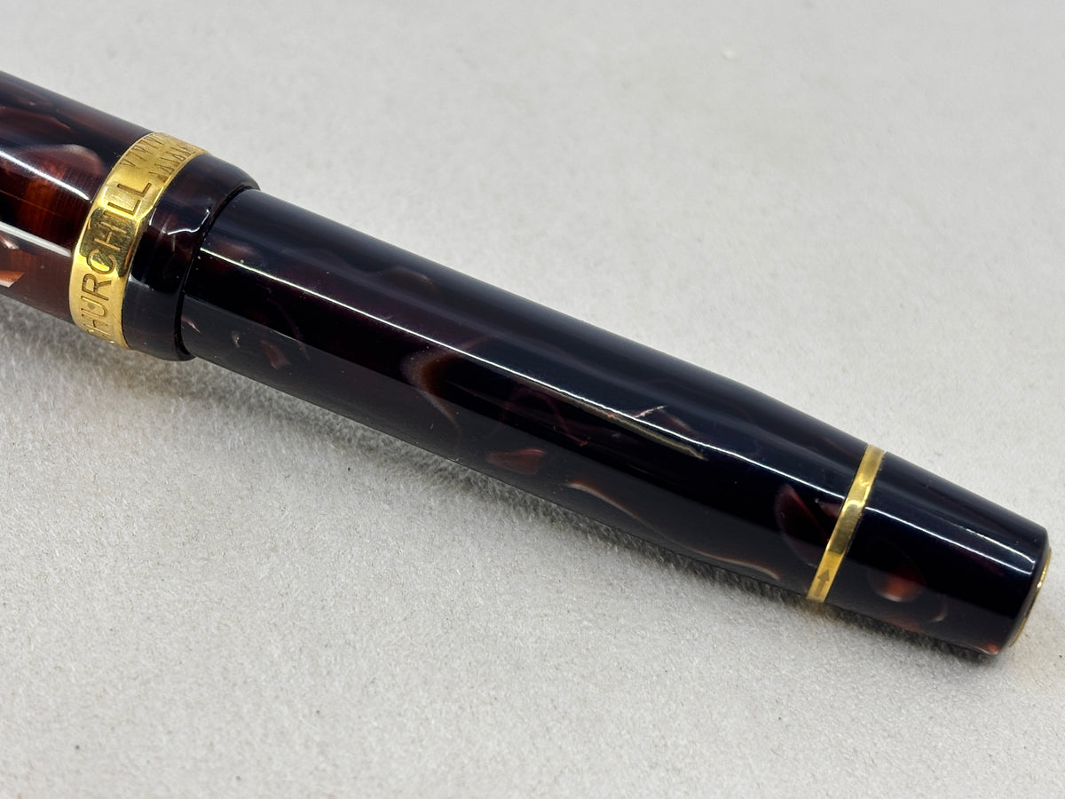 Conway Stewart Winston Churchill Brown Arcola Circa 2019 - Fountain Pen