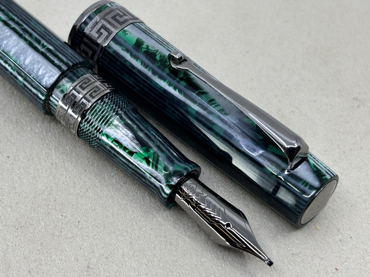 OMAS Paragon Arco Green  (Nibs.com 28th Anniversary) Stub Nib! - Fountain Pen