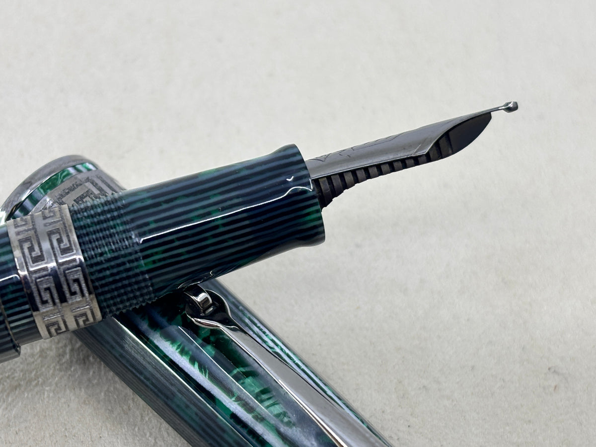 OMAS Paragon Arco Green  (Nibs.com 28th Anniversary) Stub Nib! - Fountain Pen