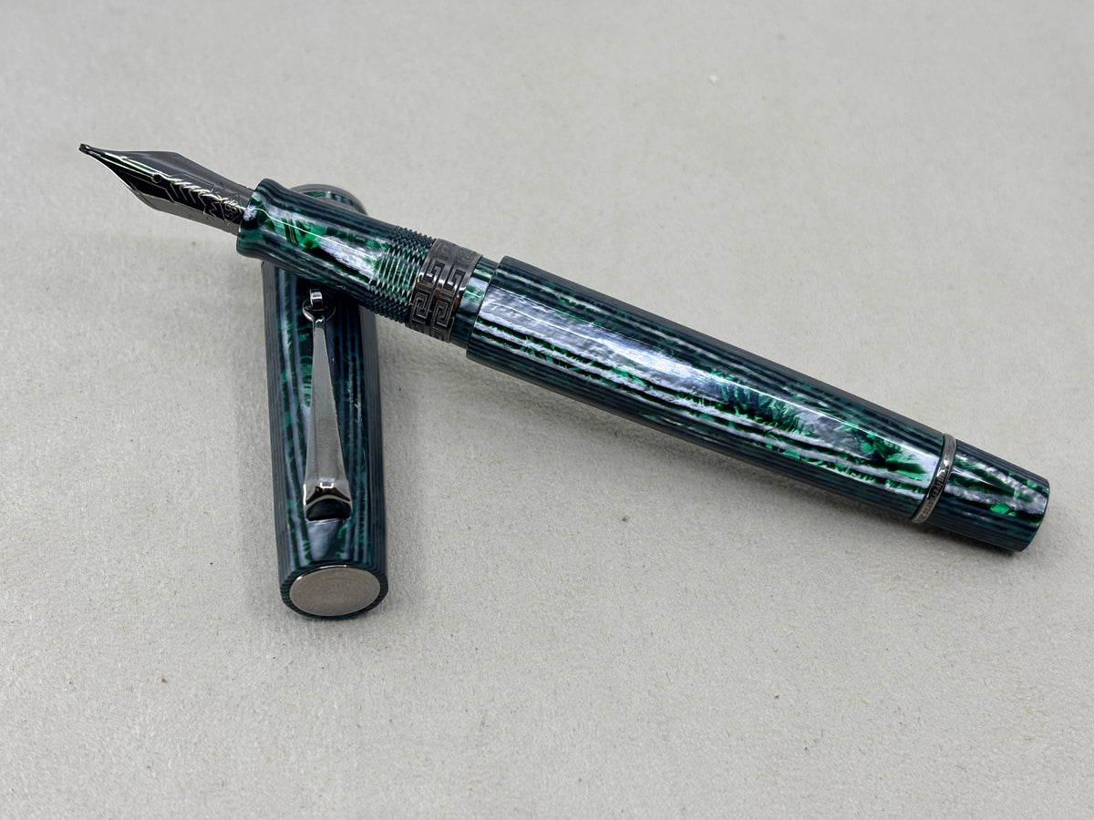 OMAS Paragon Arco Green  (Nibs.com 28th Anniversary) Stub Nib! - Fountain Pen