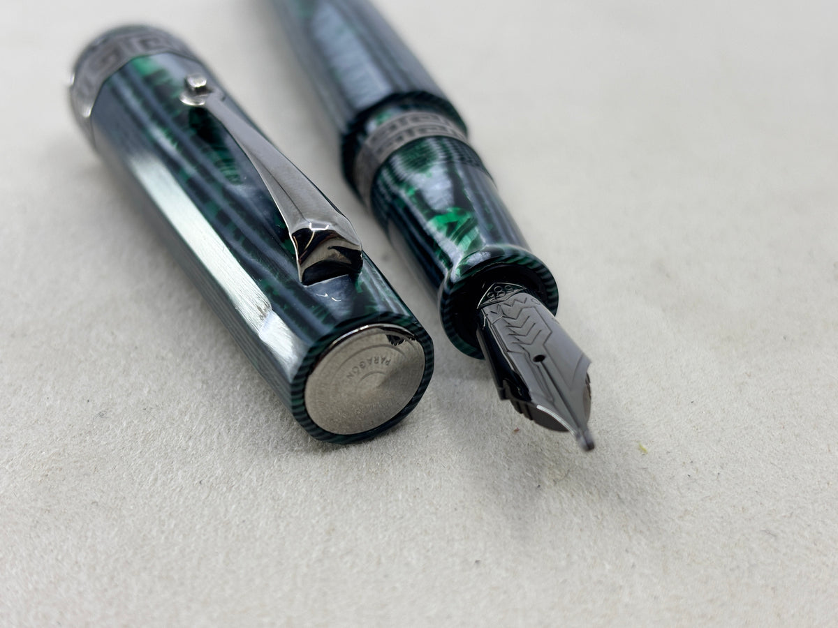 OMAS Paragon Arco Green  (Nibs.com 28th Anniversary) Stub Nib! - Fountain Pen