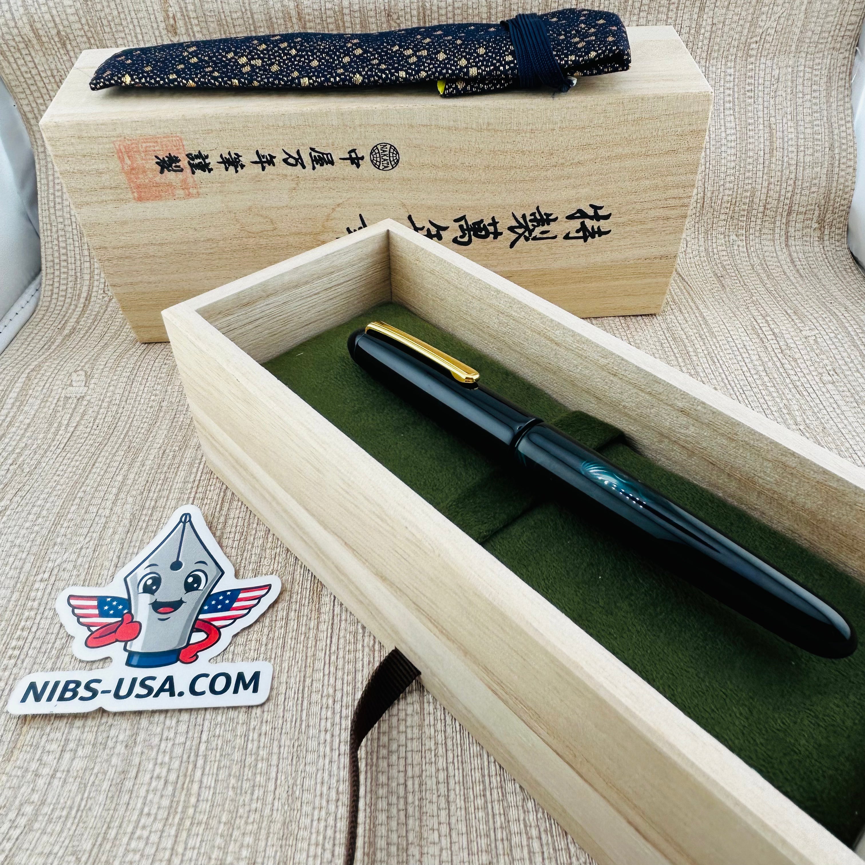 Nakaya Portable Writer Ascending Dragon Ao-tamenuri - Watch The Video!! - Fountain Pen