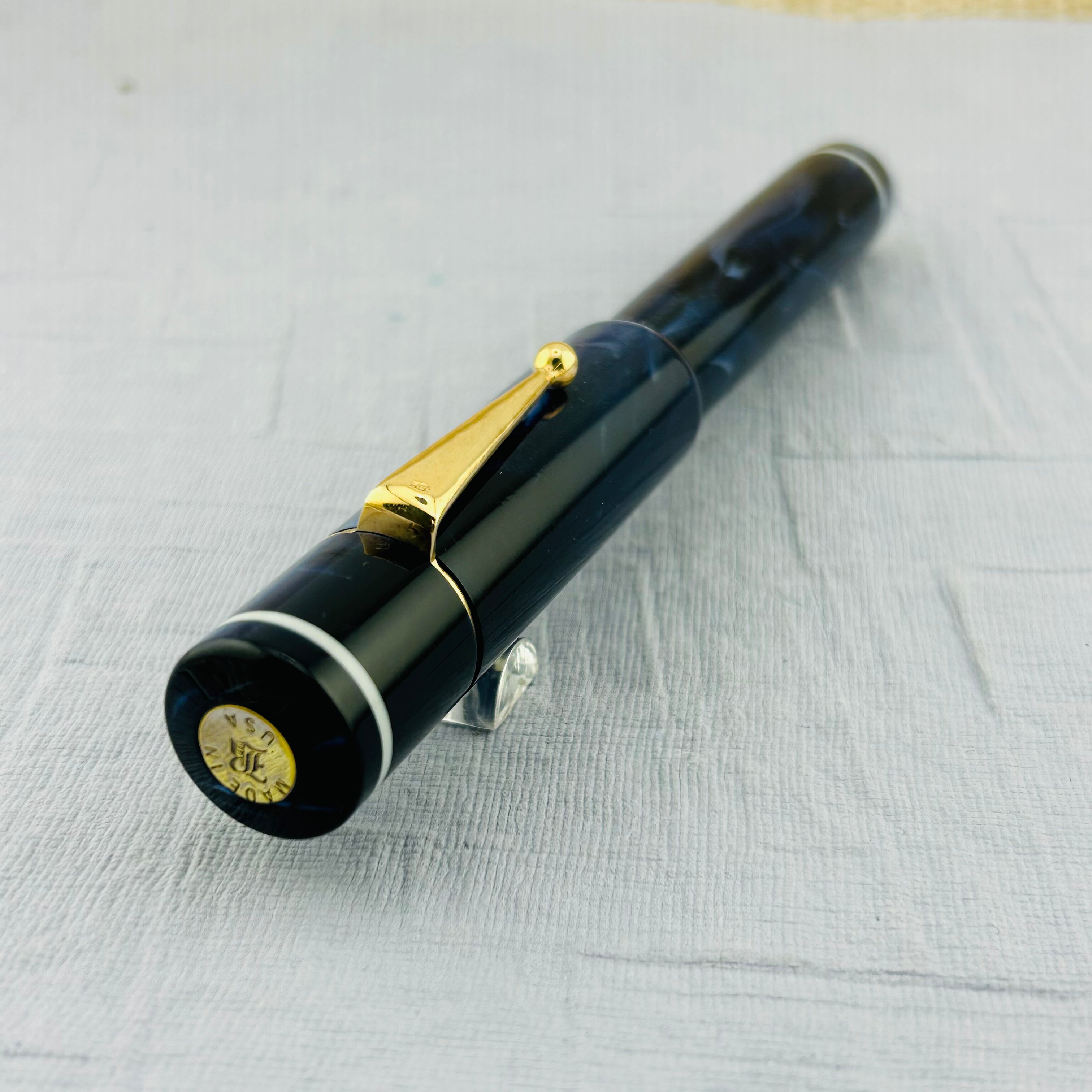 Bexley Giant Purple #51 Gold Nib 14K Huge Size 12 - Fountain Pen