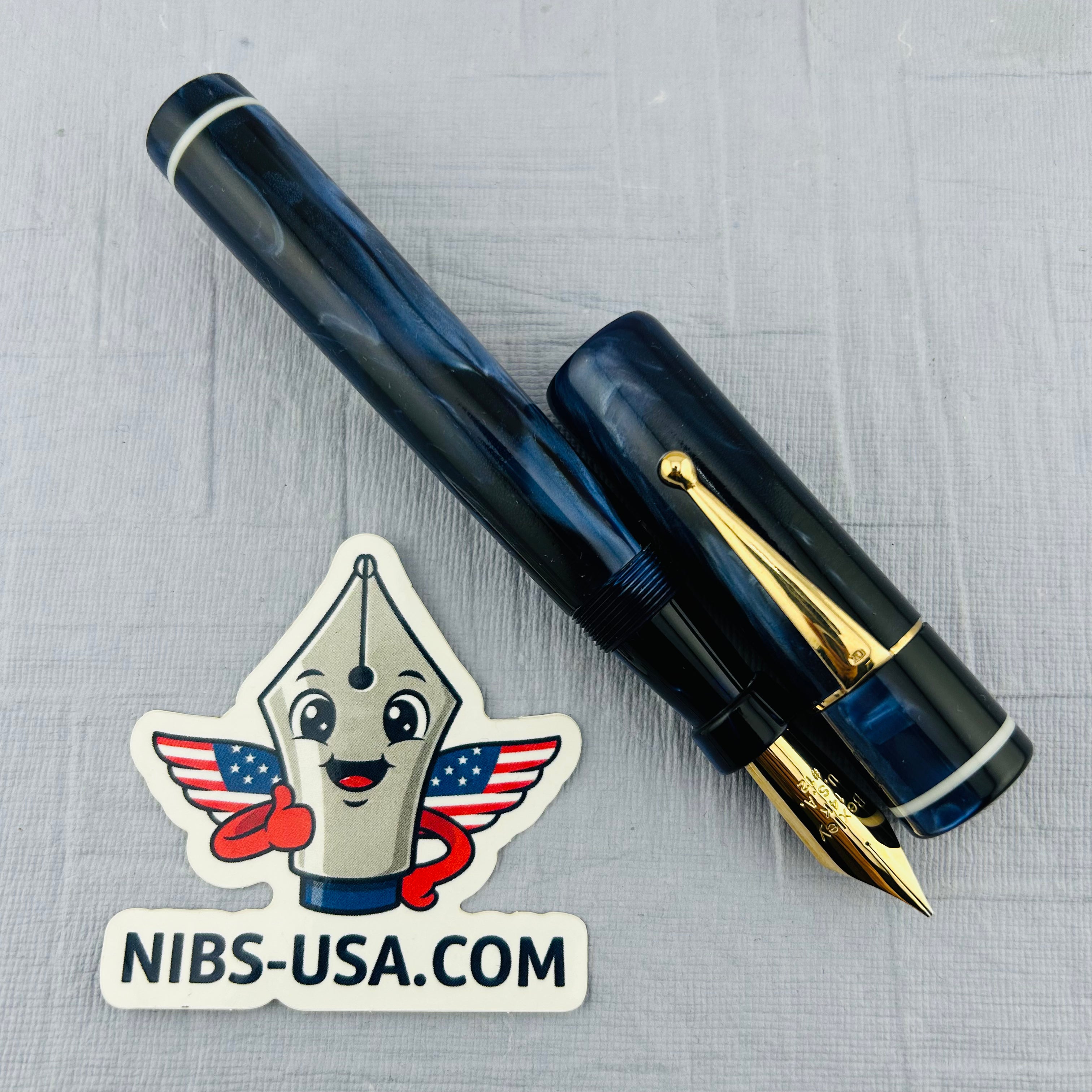 Bexley Giant Purple #51 Gold Nib 14K Huge Size 12 - Fountain Pen