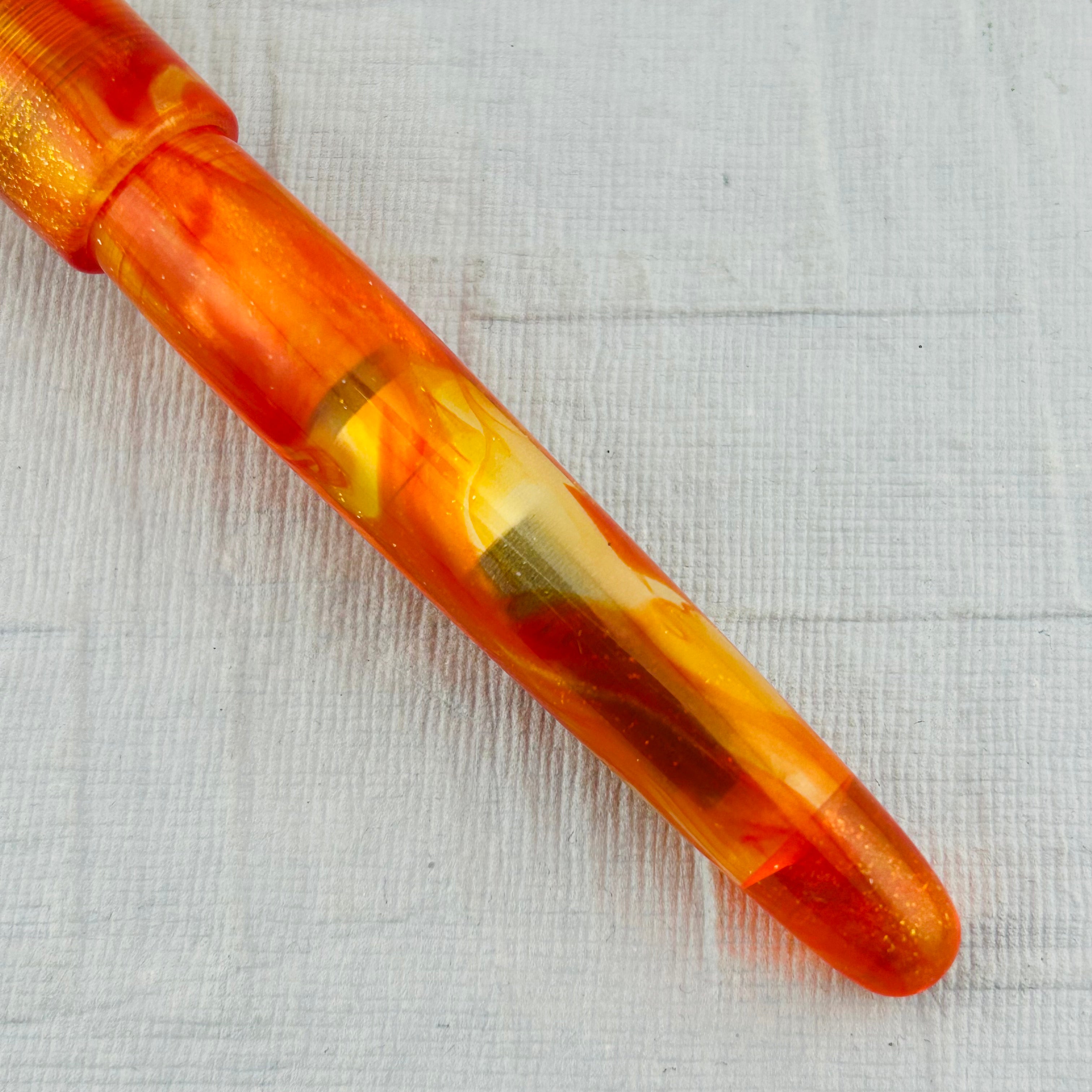 Karas Pen Dragon Orange Material Very Nice - Fountain Pen