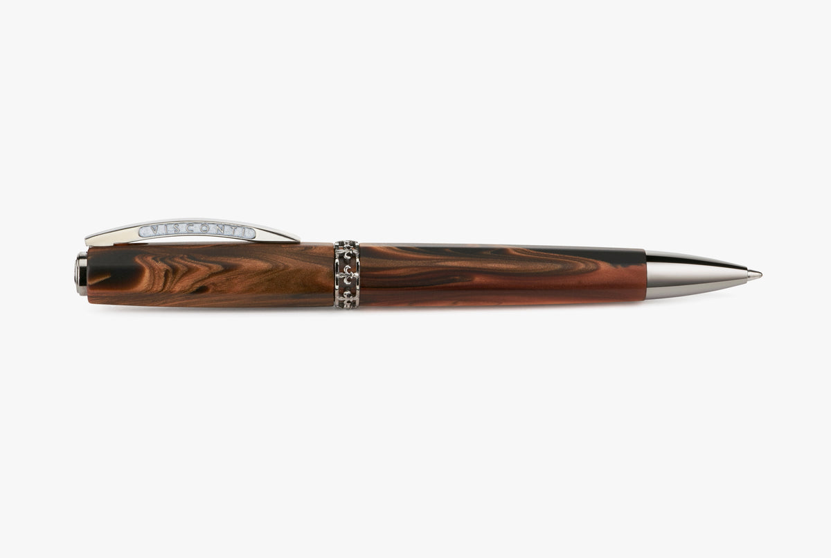 Visconti Medici Briarwood w/Ruthenium Trim - Ballpoint