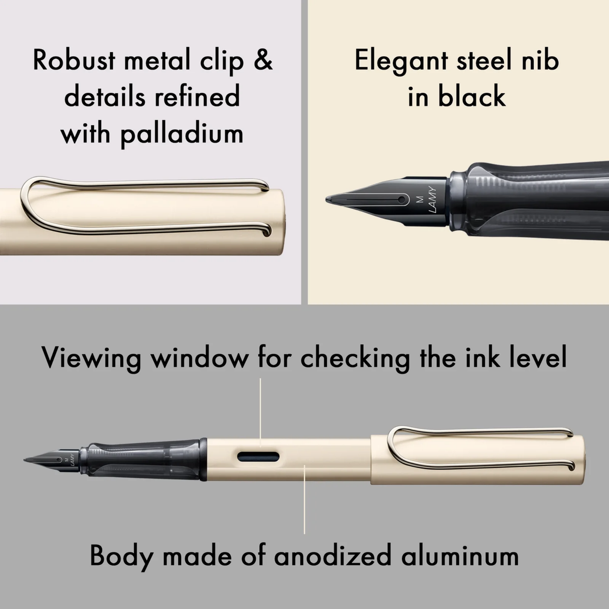 LAMY Lx Palladium Fountain Pen Collection