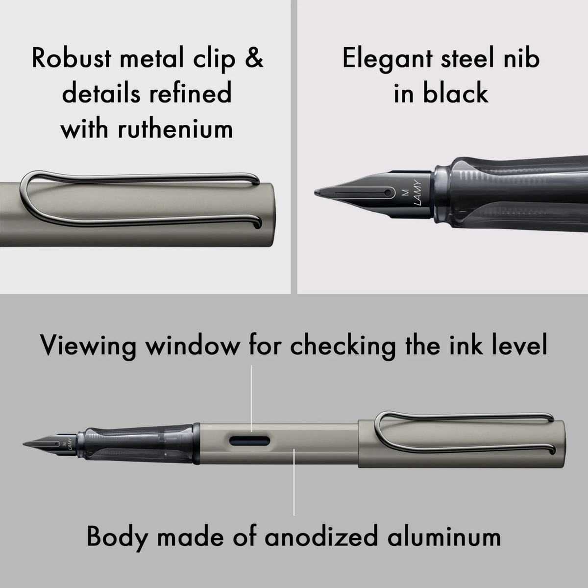 LAMY Lx Ruthenium Fountain Pen Collection