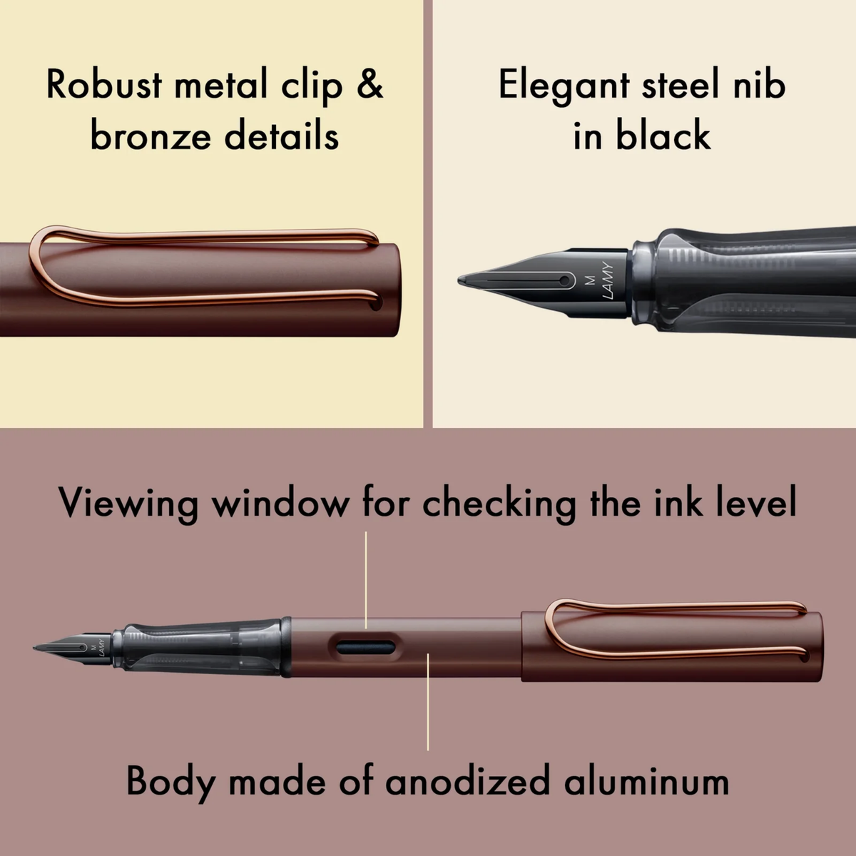 LAMY Lx Marron Fountain Pen Collection