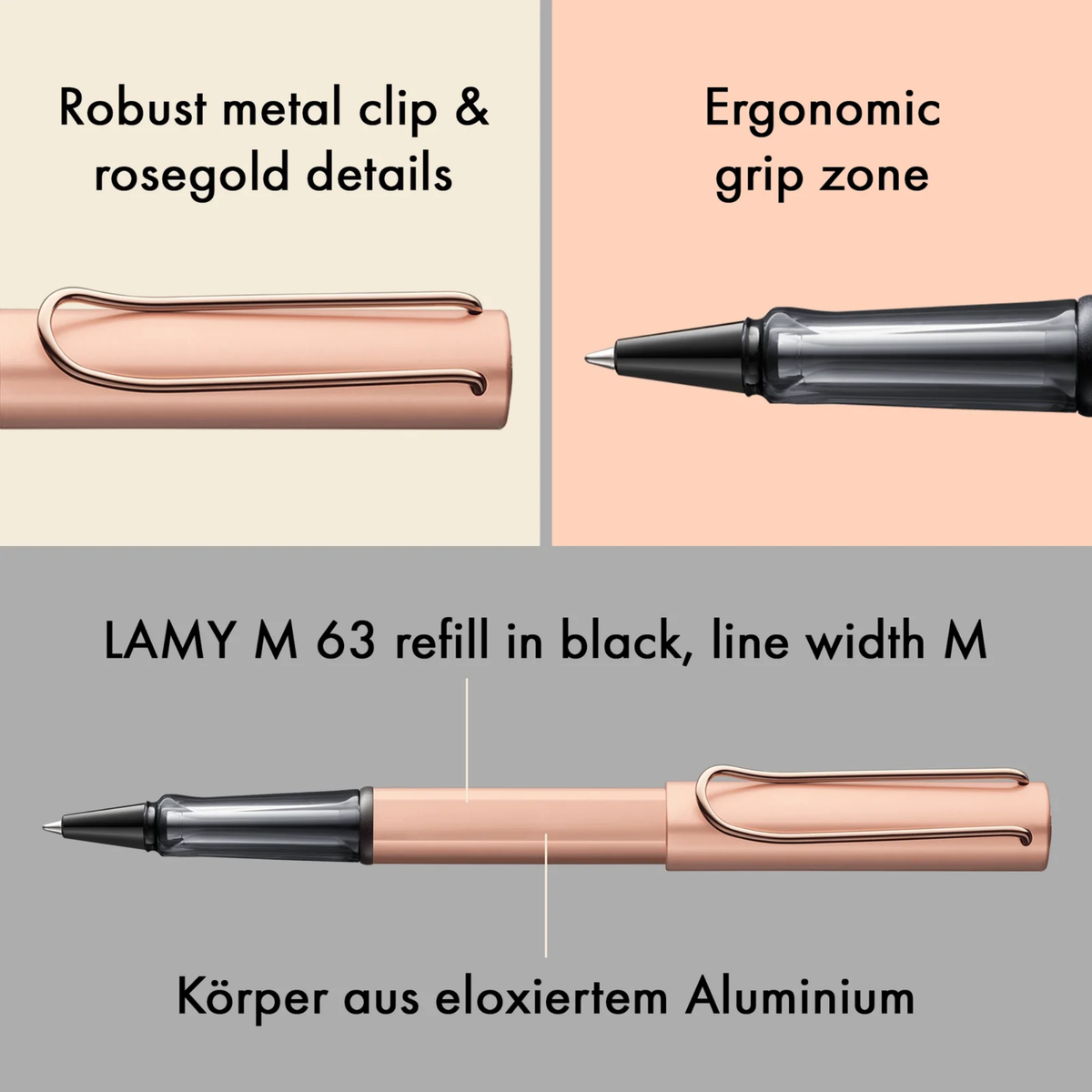 LAMY Lx Rosegold Rollerball Collection