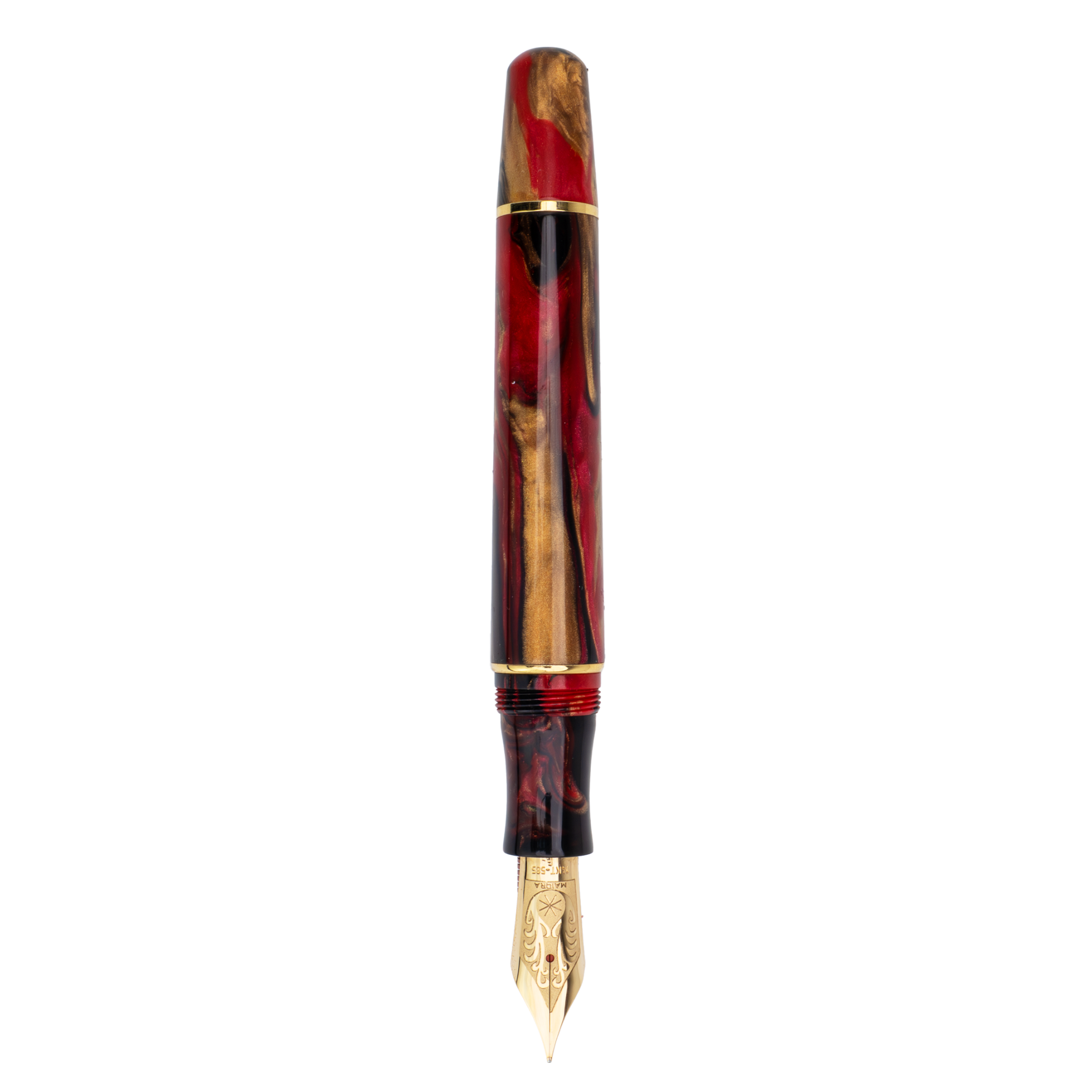 Maiora Ultra Ogiva Golden Rule Fountain Pen 14K Nib Collection