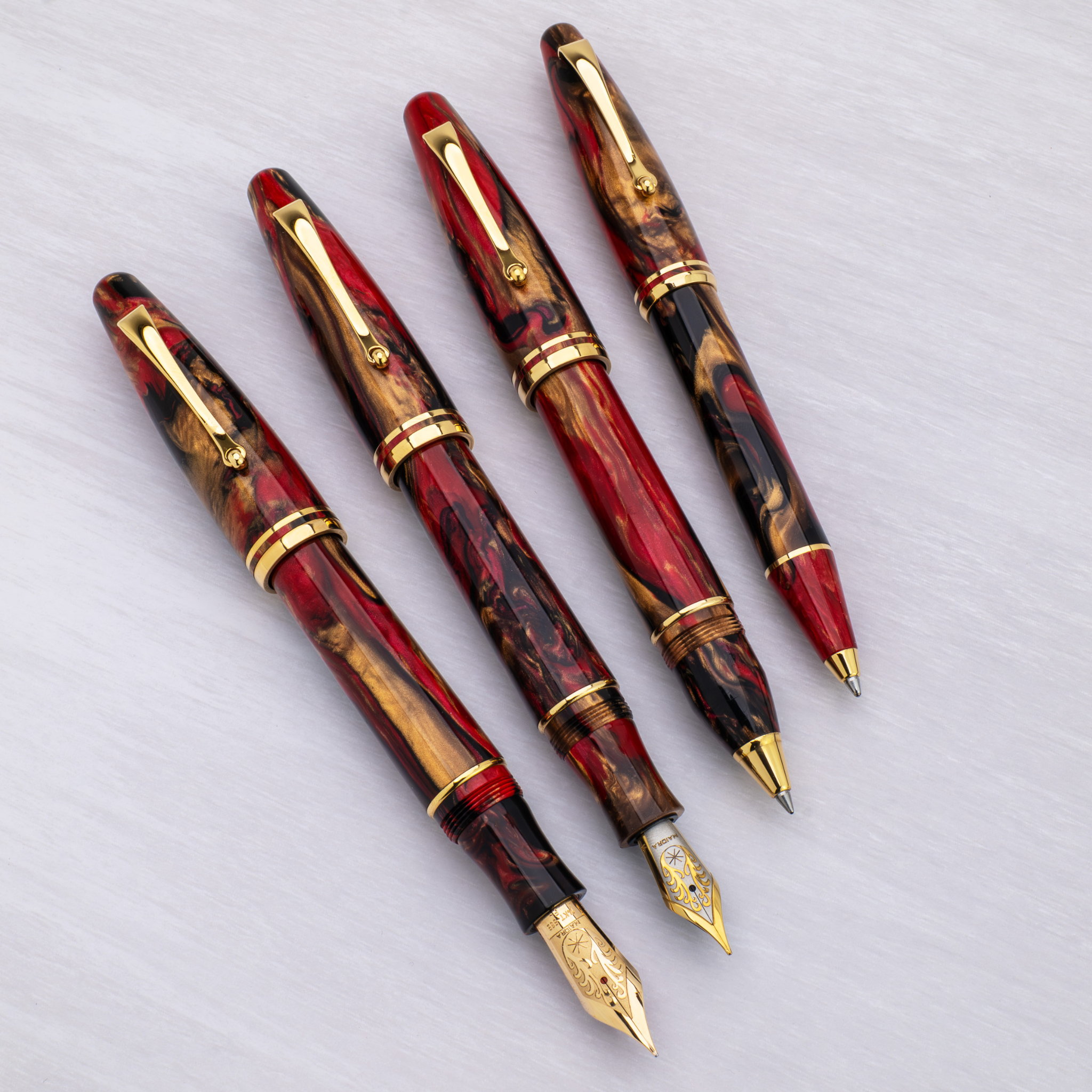 Maiora Ultra Ogiva Golden Rule Fountain Pen Collection
