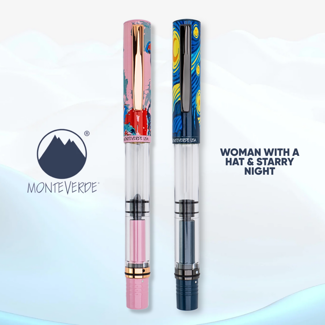 Monteverde MP1  Starry Night And Woman With A Hat Fountain Pen collection