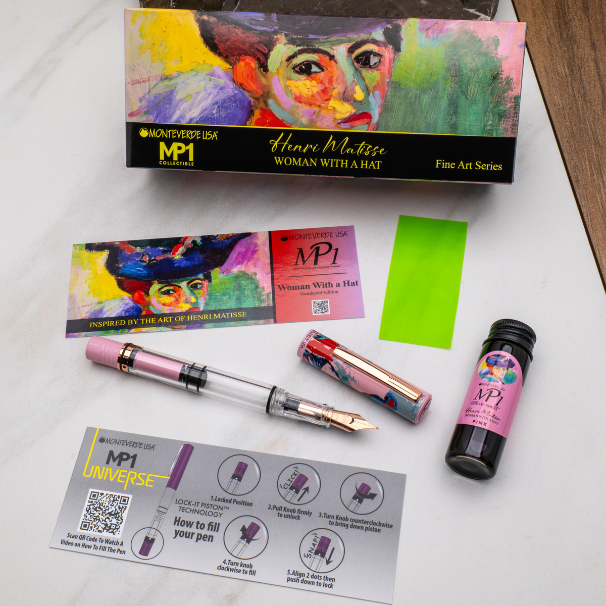 Monteverde MP1 Woman with a Hat 1905 Fine Art Series Fountain Pen Collection