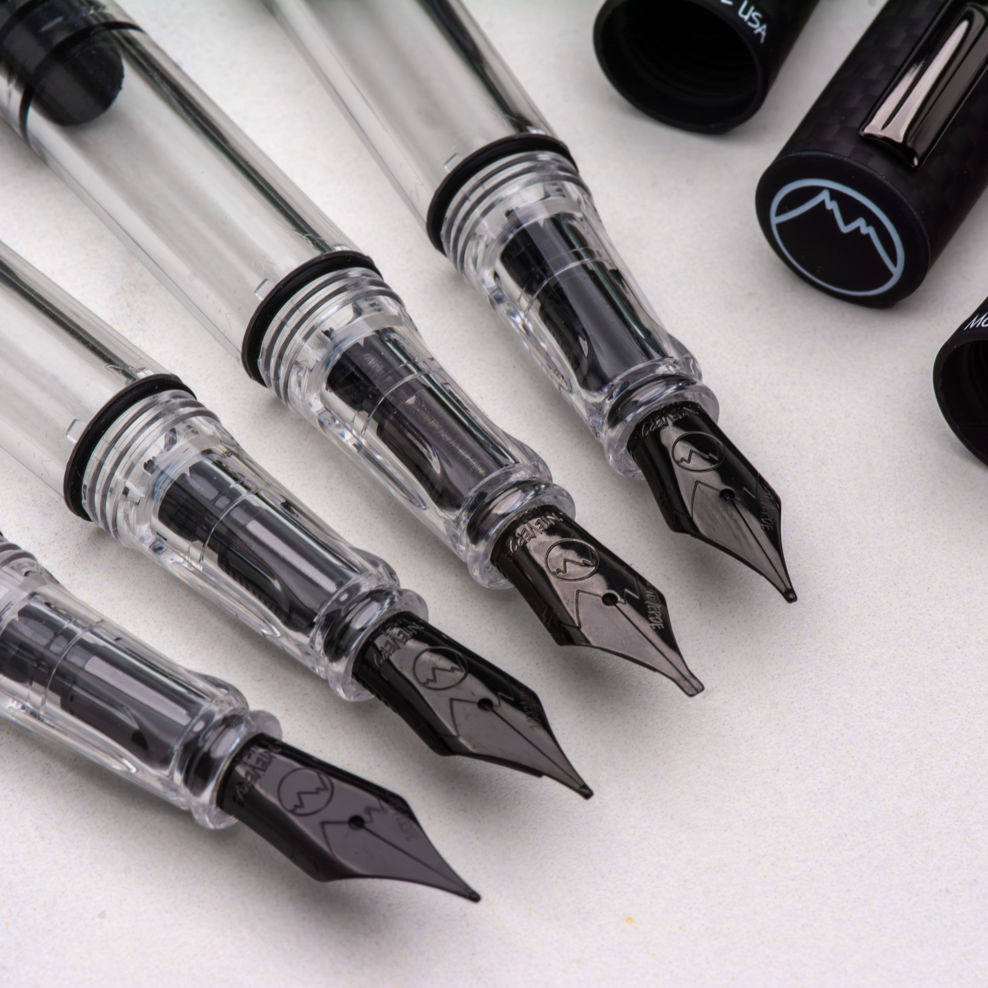 Monteverde USA Matte Carbon MP1 Fountain Pen Collection