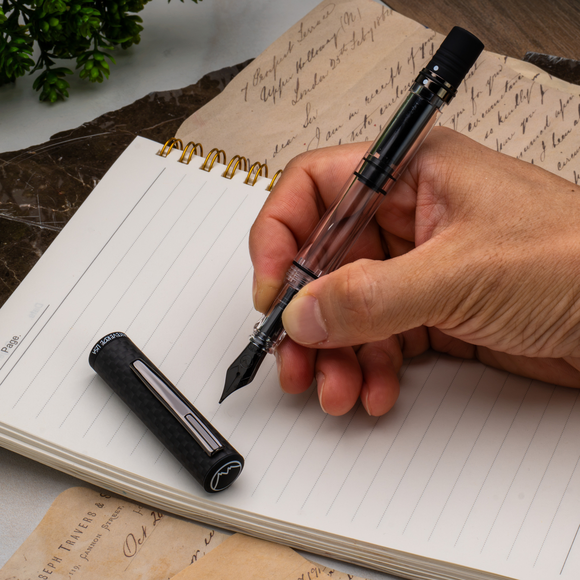Monteverde USA Matte Carbon MP1 Fountain Pen Collection