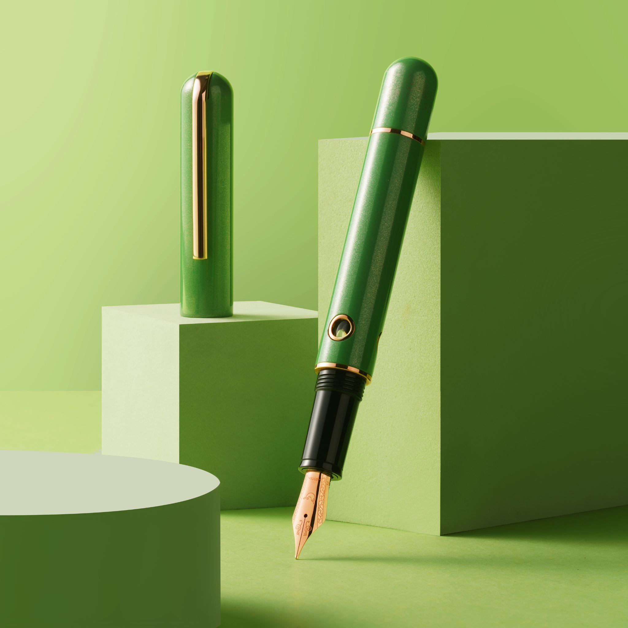 Nahvalur 365 Anniversary Roiro Jade Fountain Pen Collection